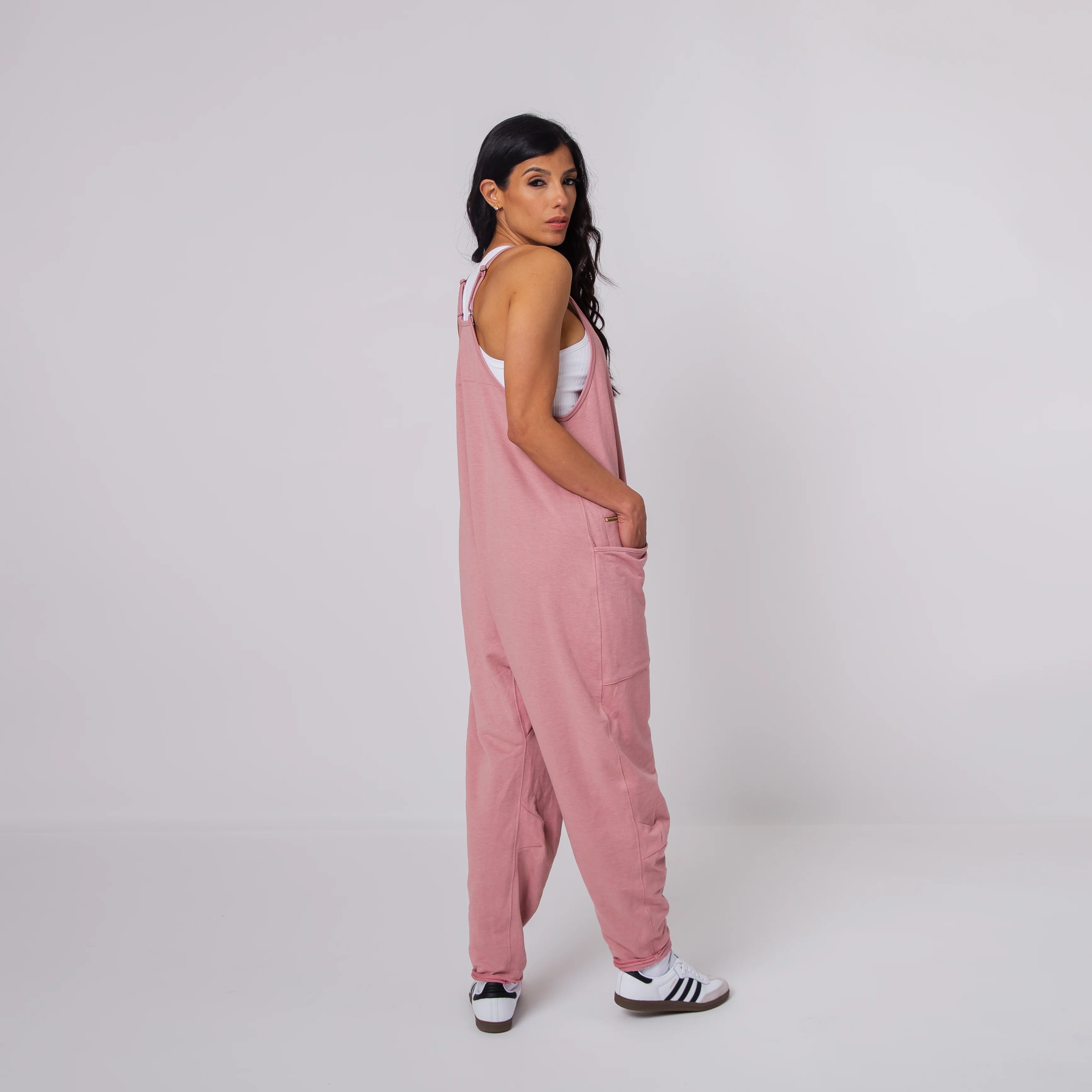 Women's Tank Romper - Blush - Image 5