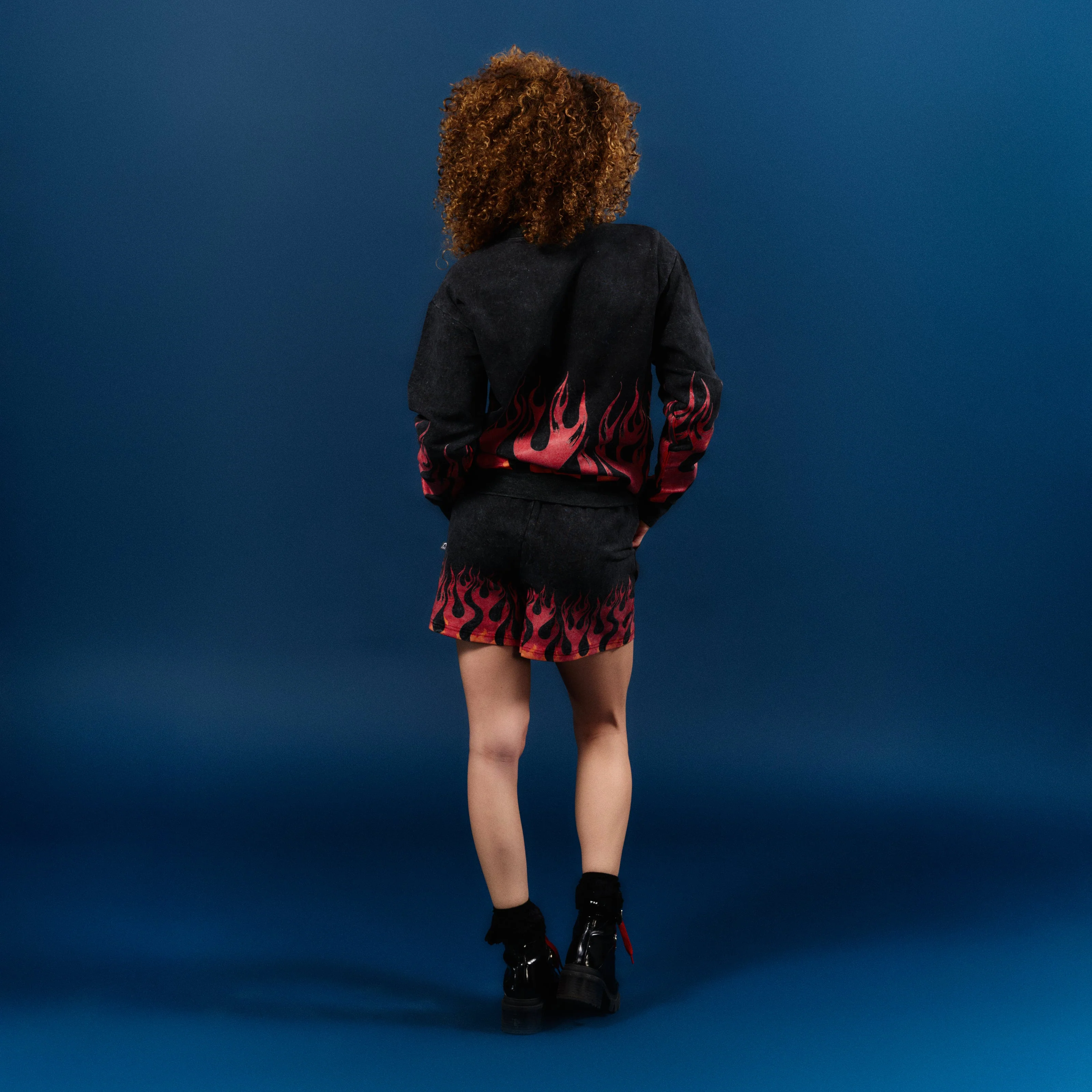 Adult Unisex Crewneck - Flames - Image 3