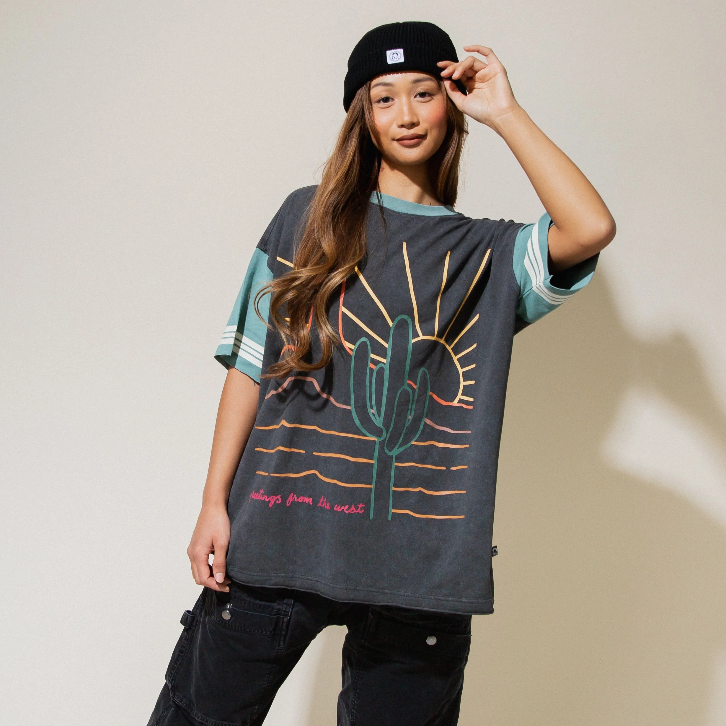 Adult Unisex Boyfriend Tee - Desert Cactus - Image 4