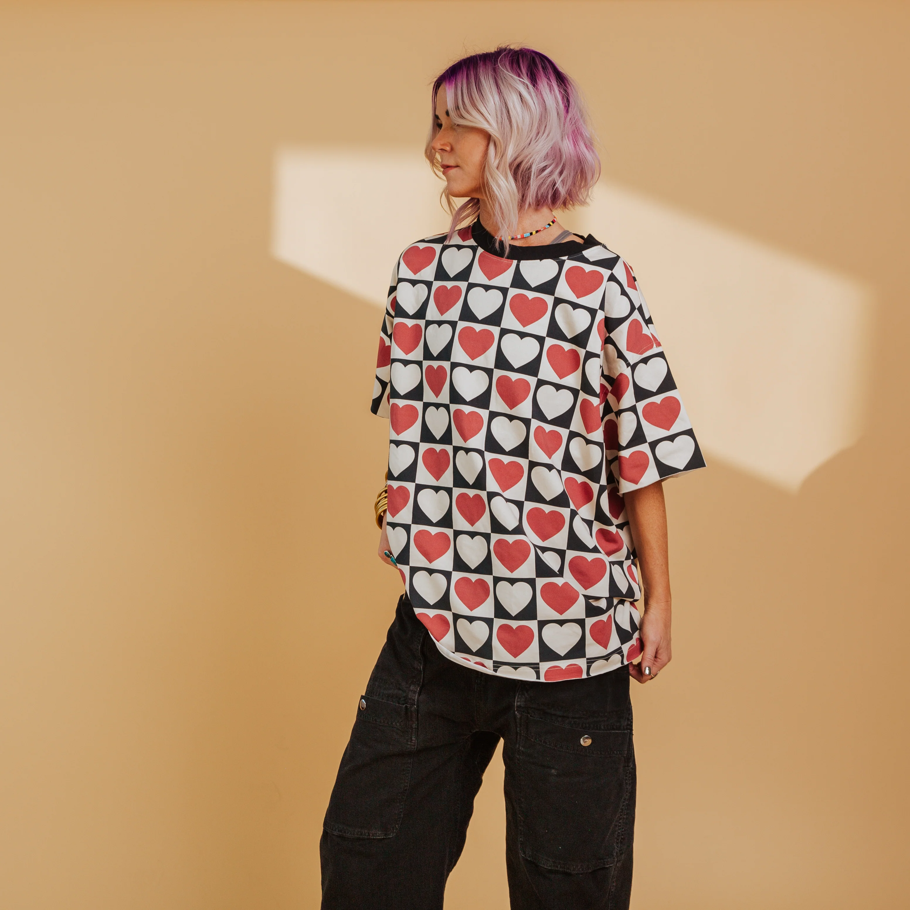 Boyfriend Tee - Heart Check - Image 7