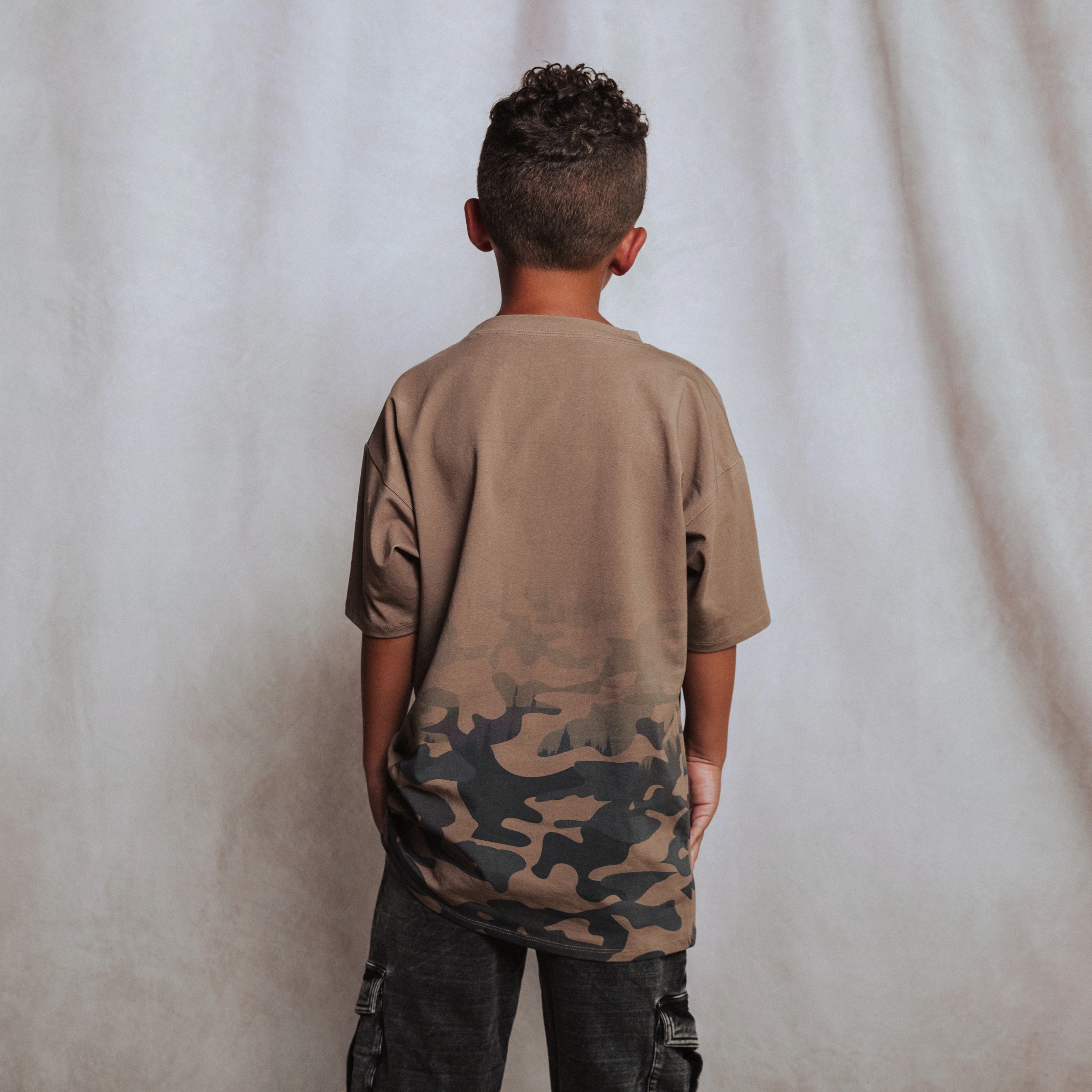 Drop Shoulder Tee - Dip Dye Camo - Image 8