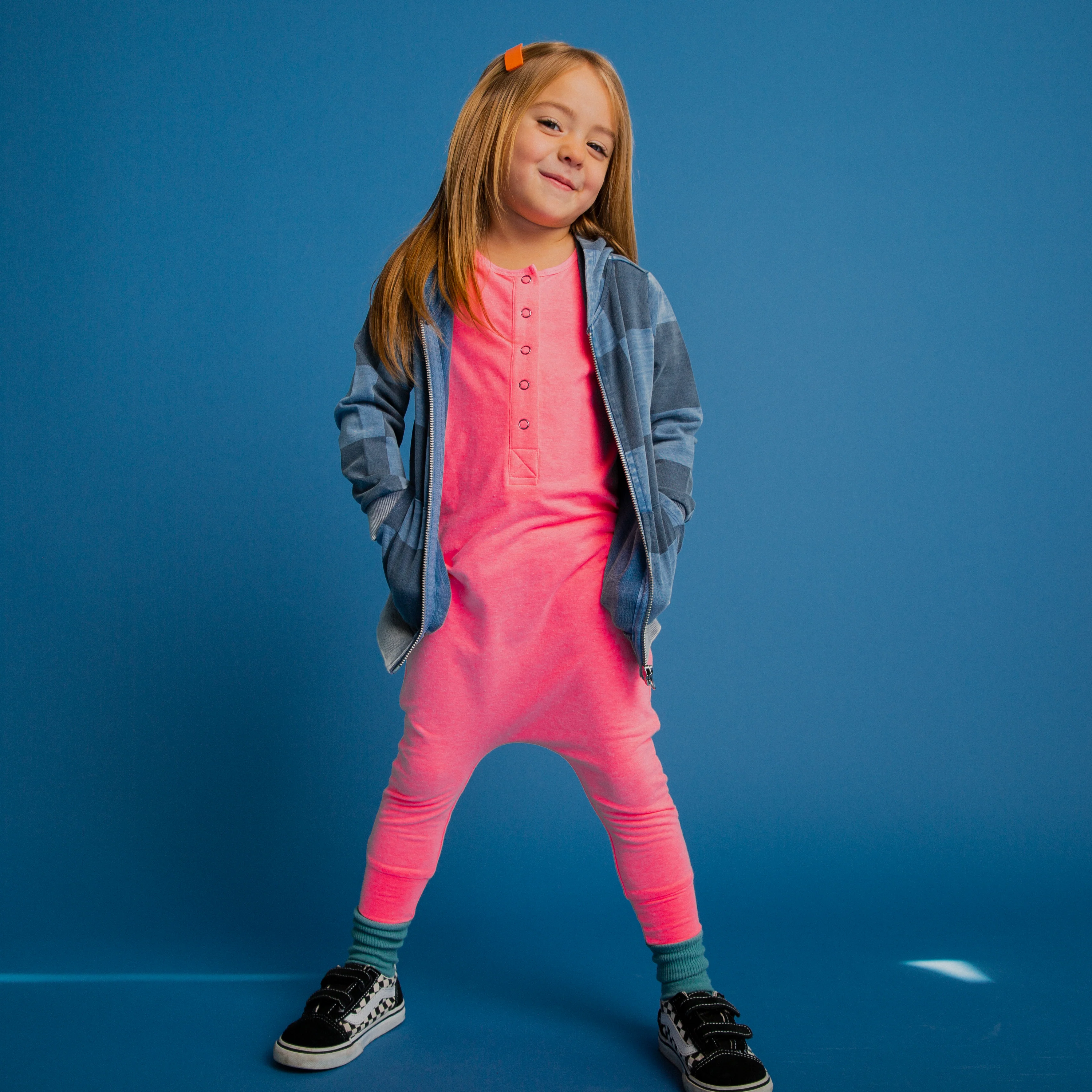 Essentials Rag Romper - Washed Neon Pink - Image 5
