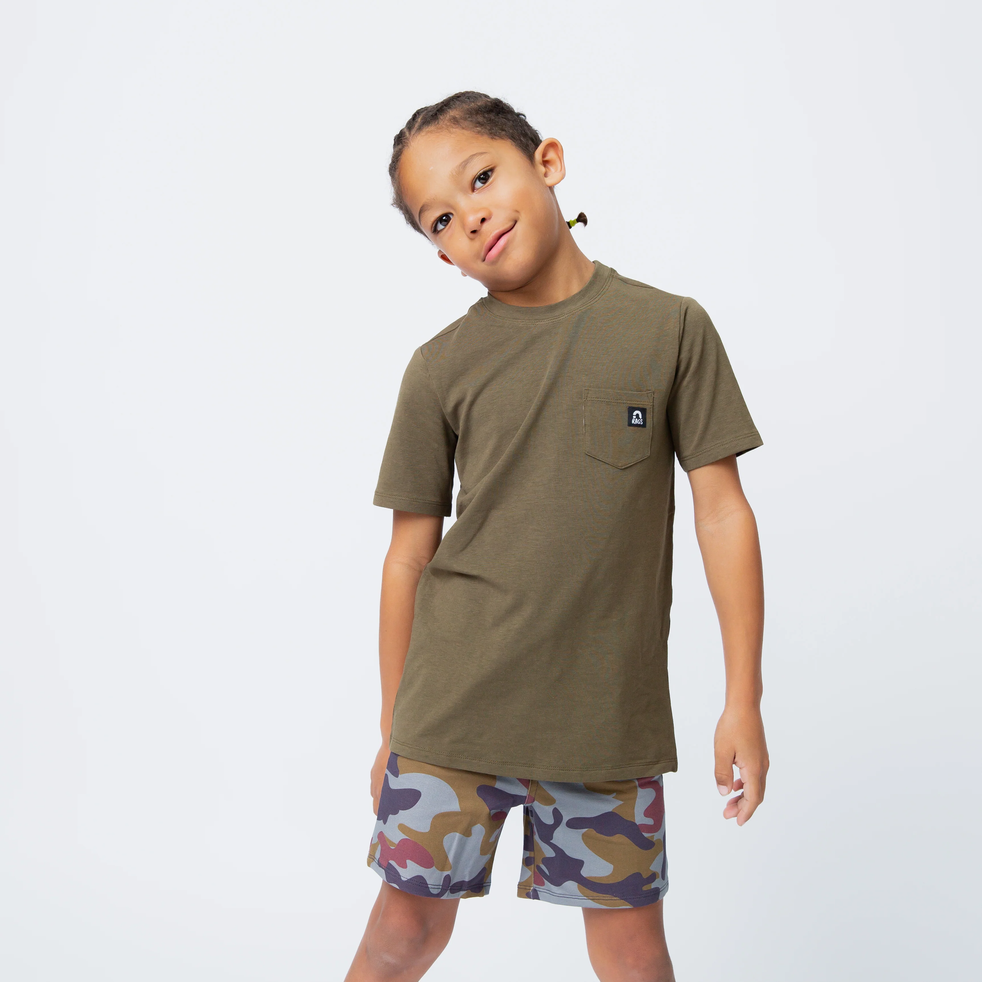 Essentials Short Sleeve Tee - Olive - Image 3