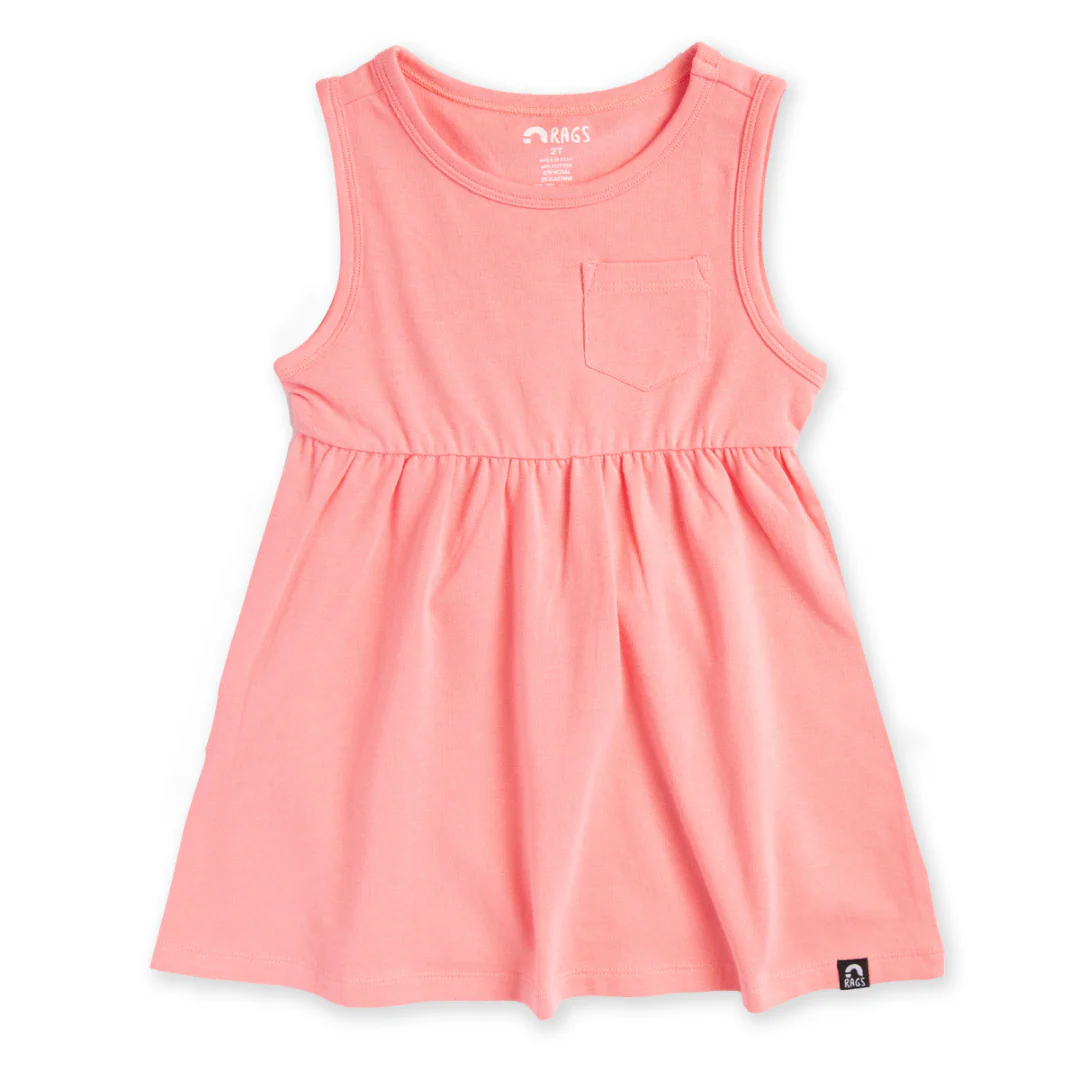 Essentials Tank Dress - 'Bubblegum' - Image 4