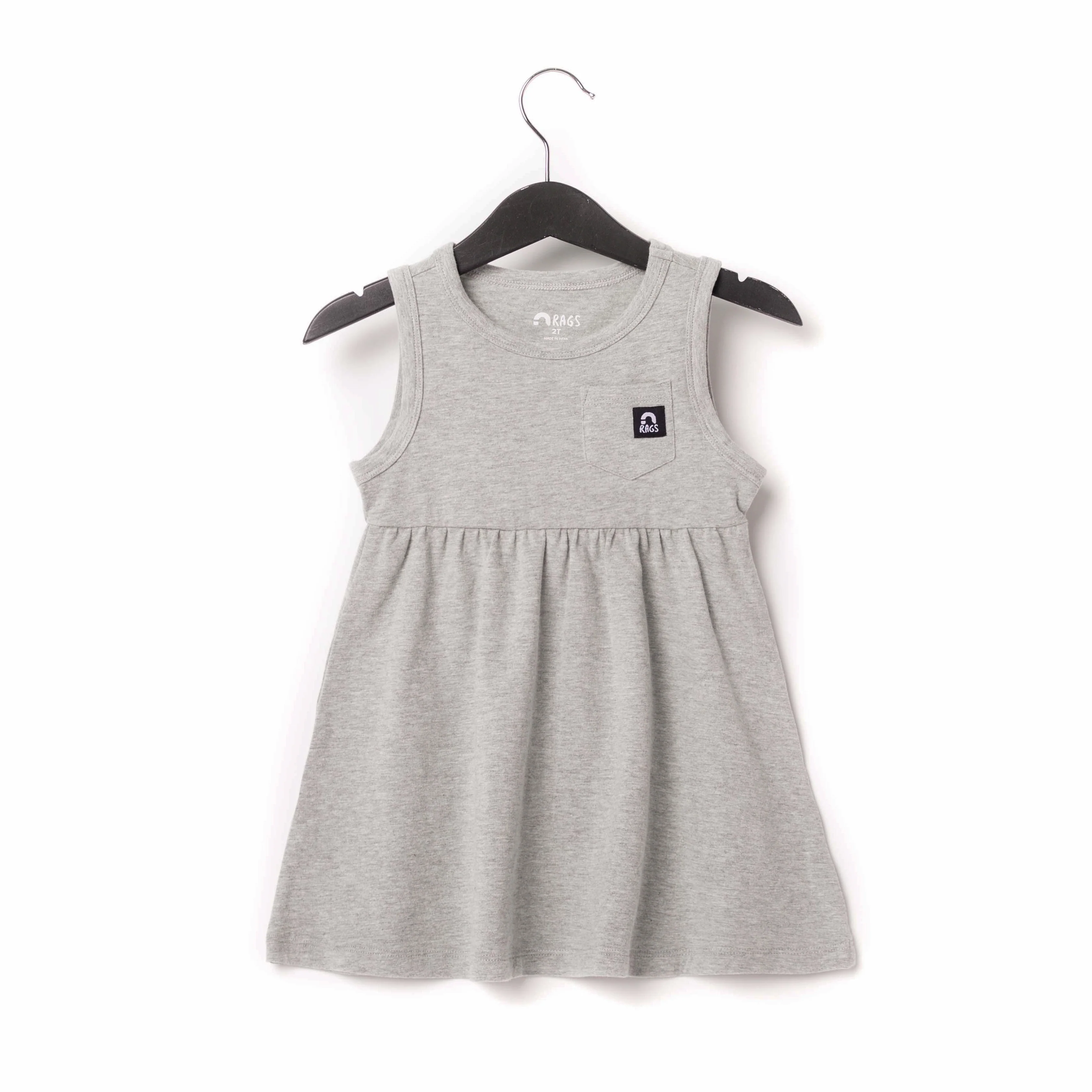 Essentials Tank Dress - 'Heather Gray' - Image 3