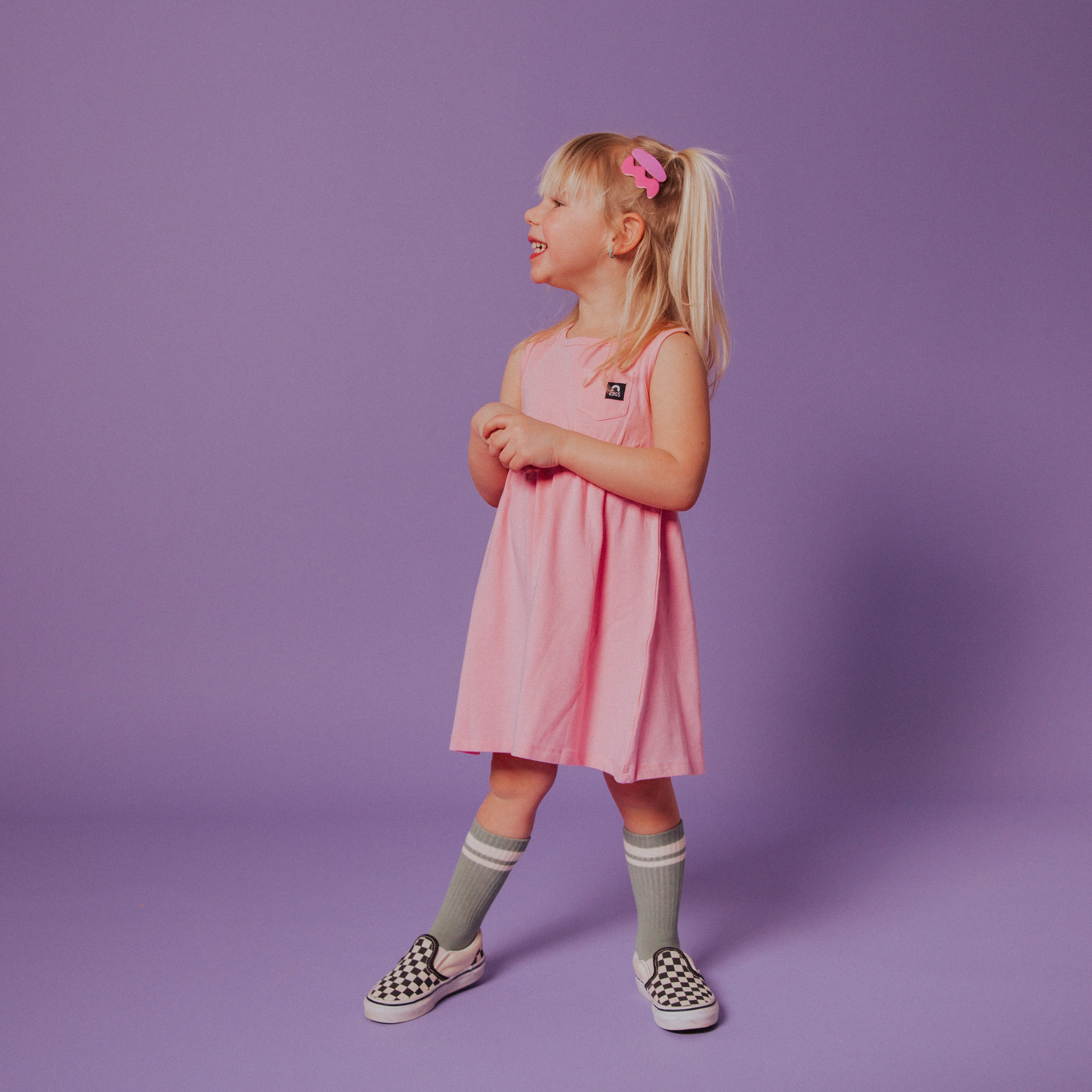 Essentials Tank Dress - 'Light Pink' - Image 7