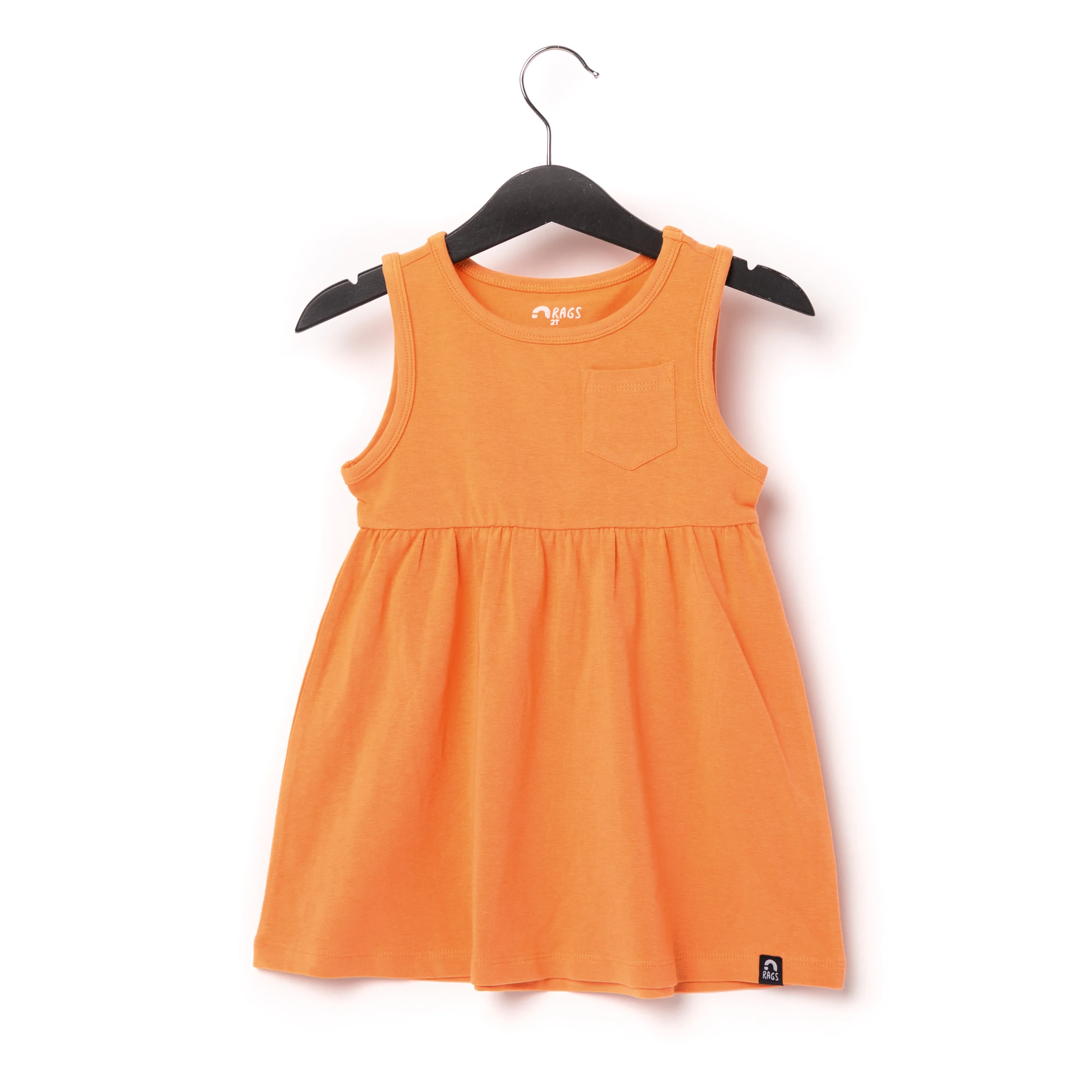 Essentials Tank Dress - 'Tangerine' - Image 3