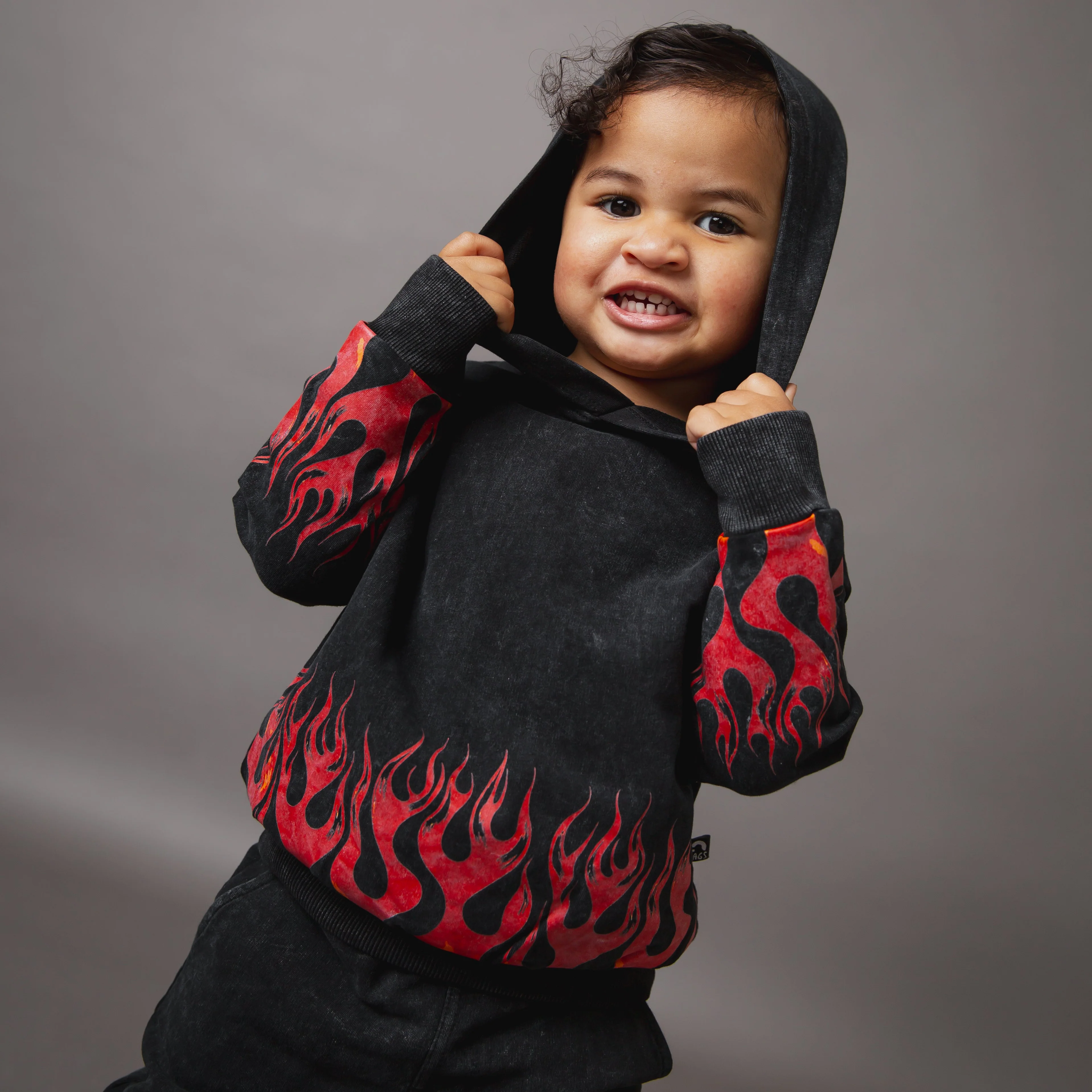 Kids Hoodie - Flames - Image 2
