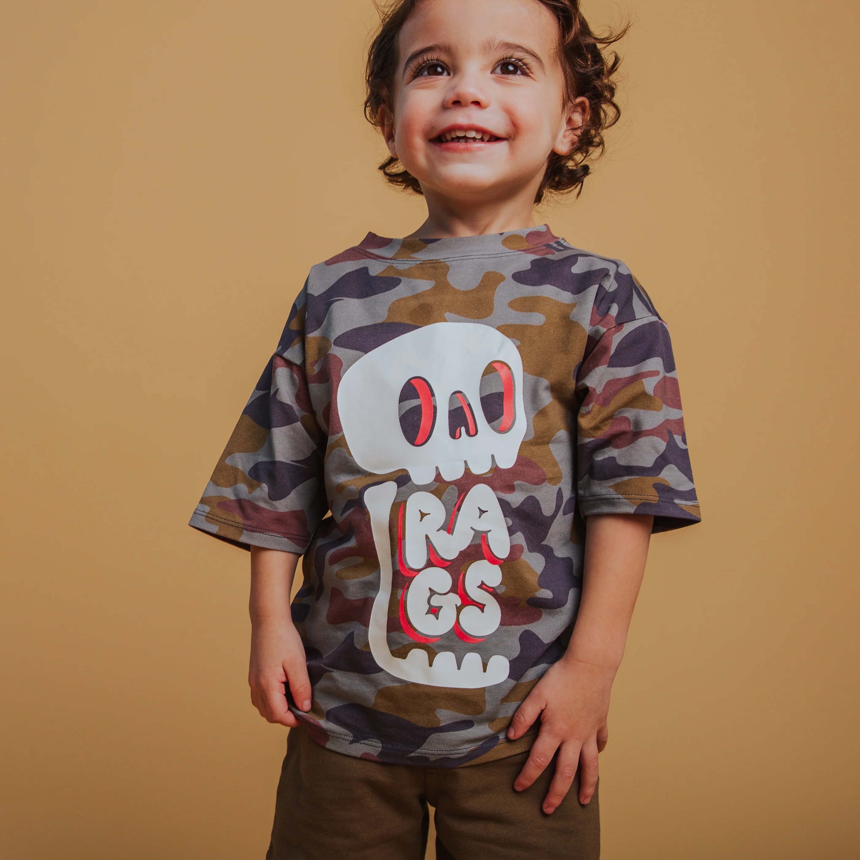 Drop Shoulder Tee - Blue Camo - Image 4