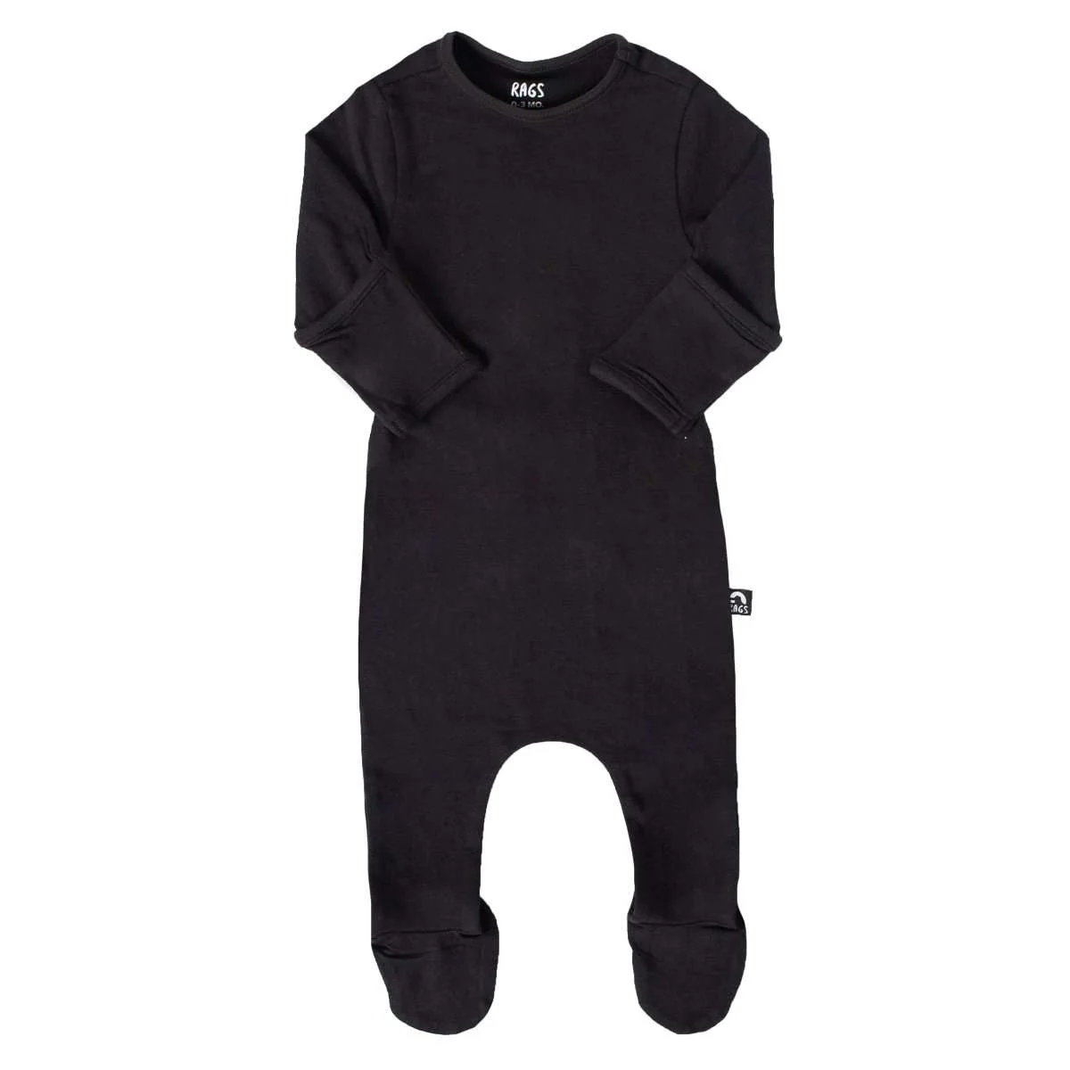 Essentials Peekabooty™ Rag Romper - 'Newborn Rag in Phantom' - Image 4