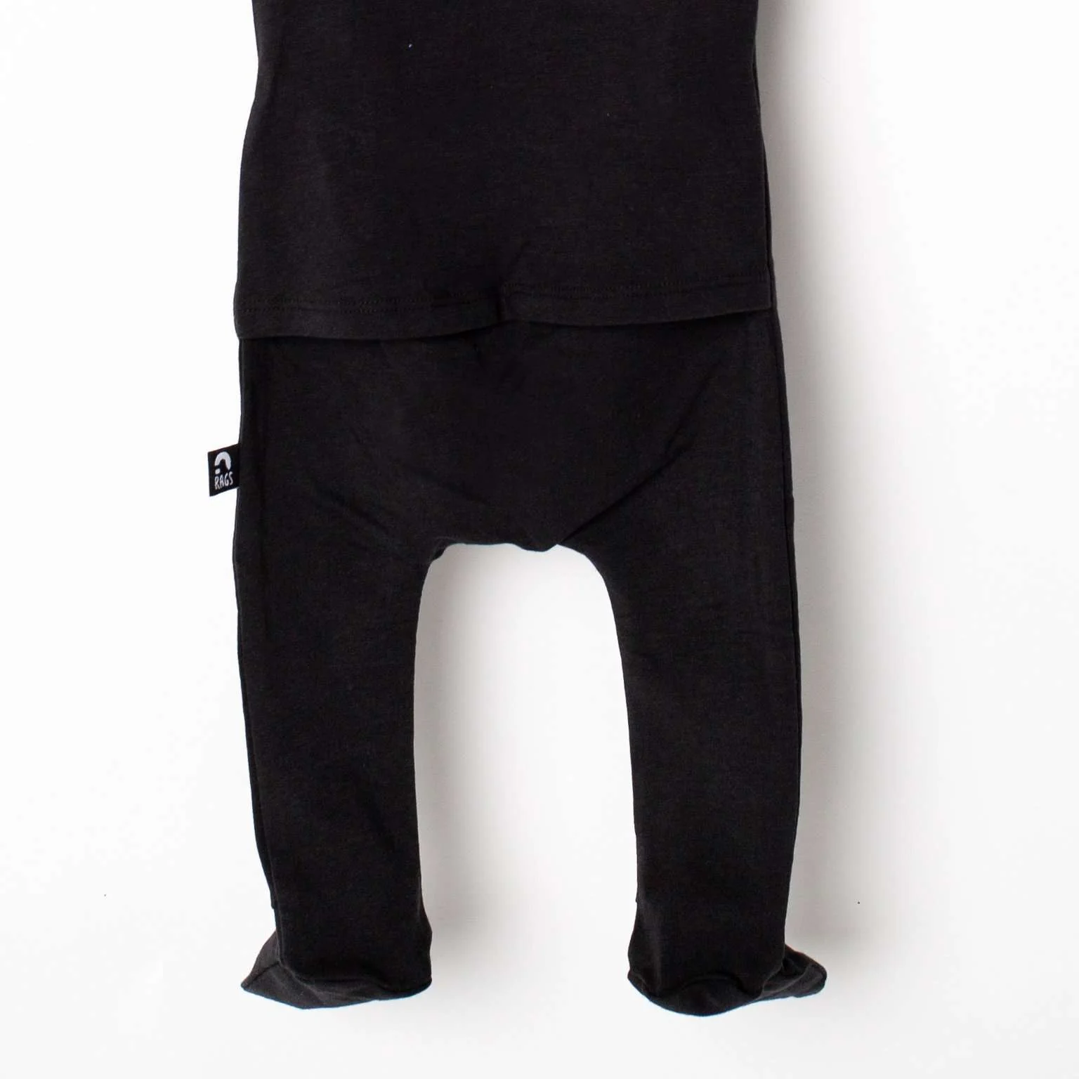 Essentials Peekabooty™ Rag Romper - 'Newborn Rag in Phantom' - Image 7