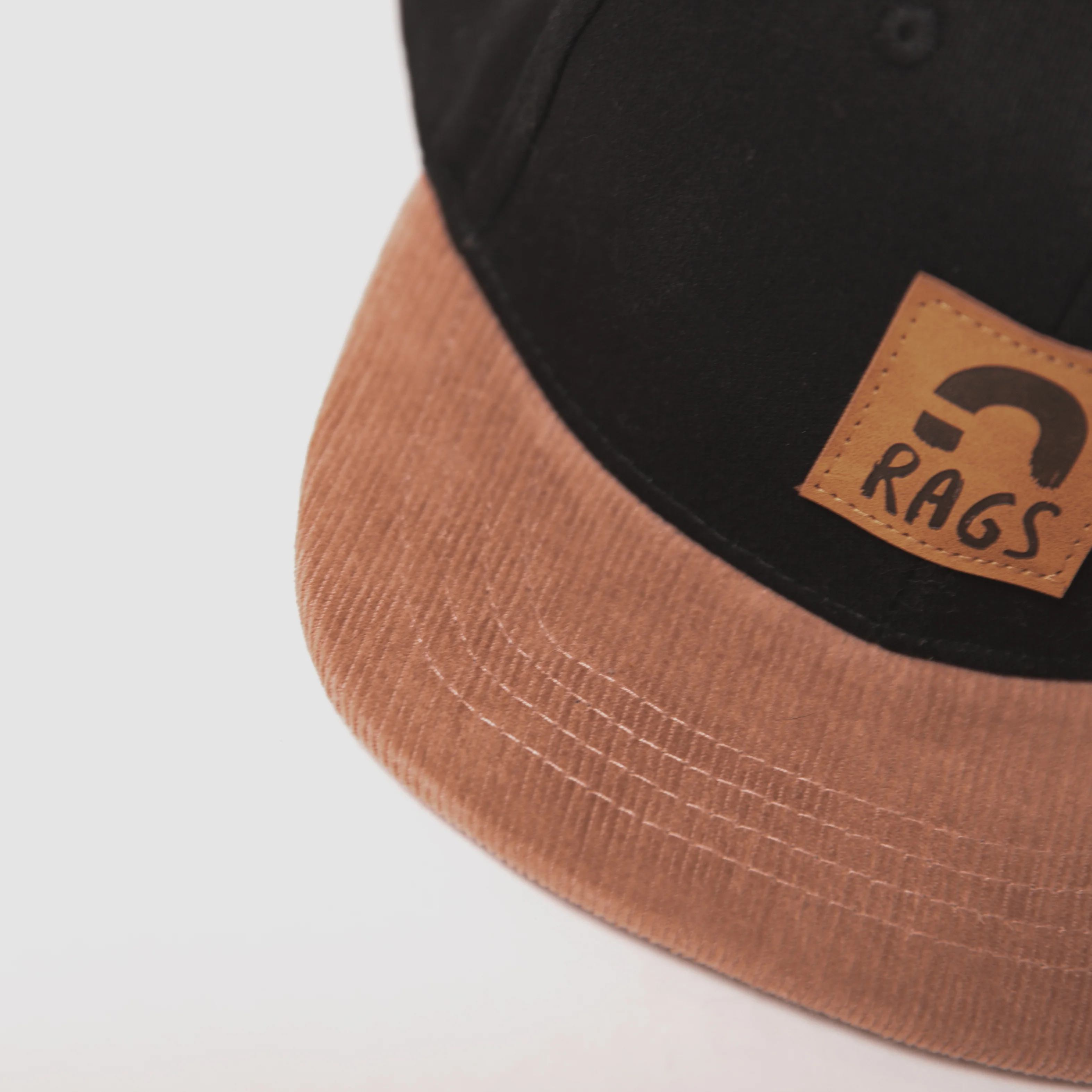 Snapback Hat - Black + Brown - Image 4