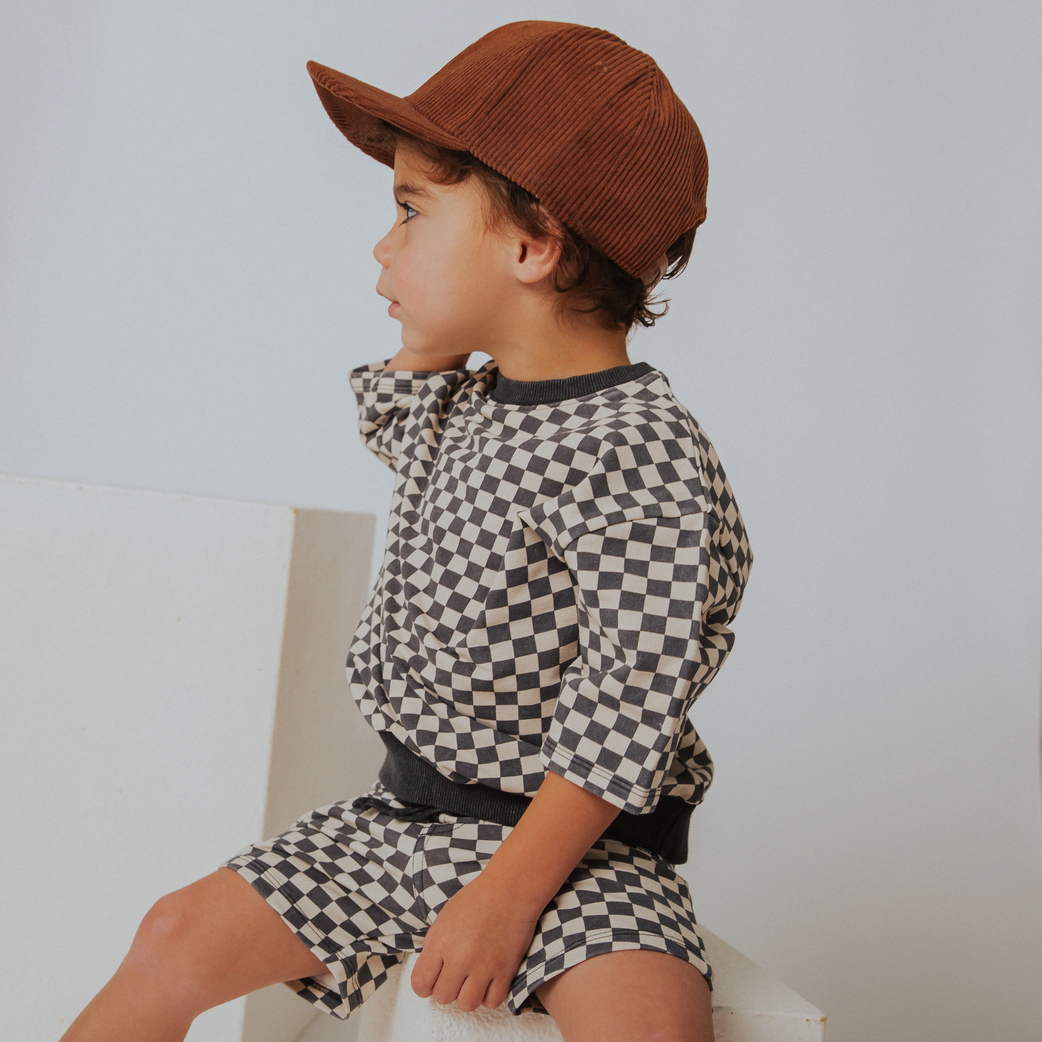 Snapback Hat - Brown - Image 4
