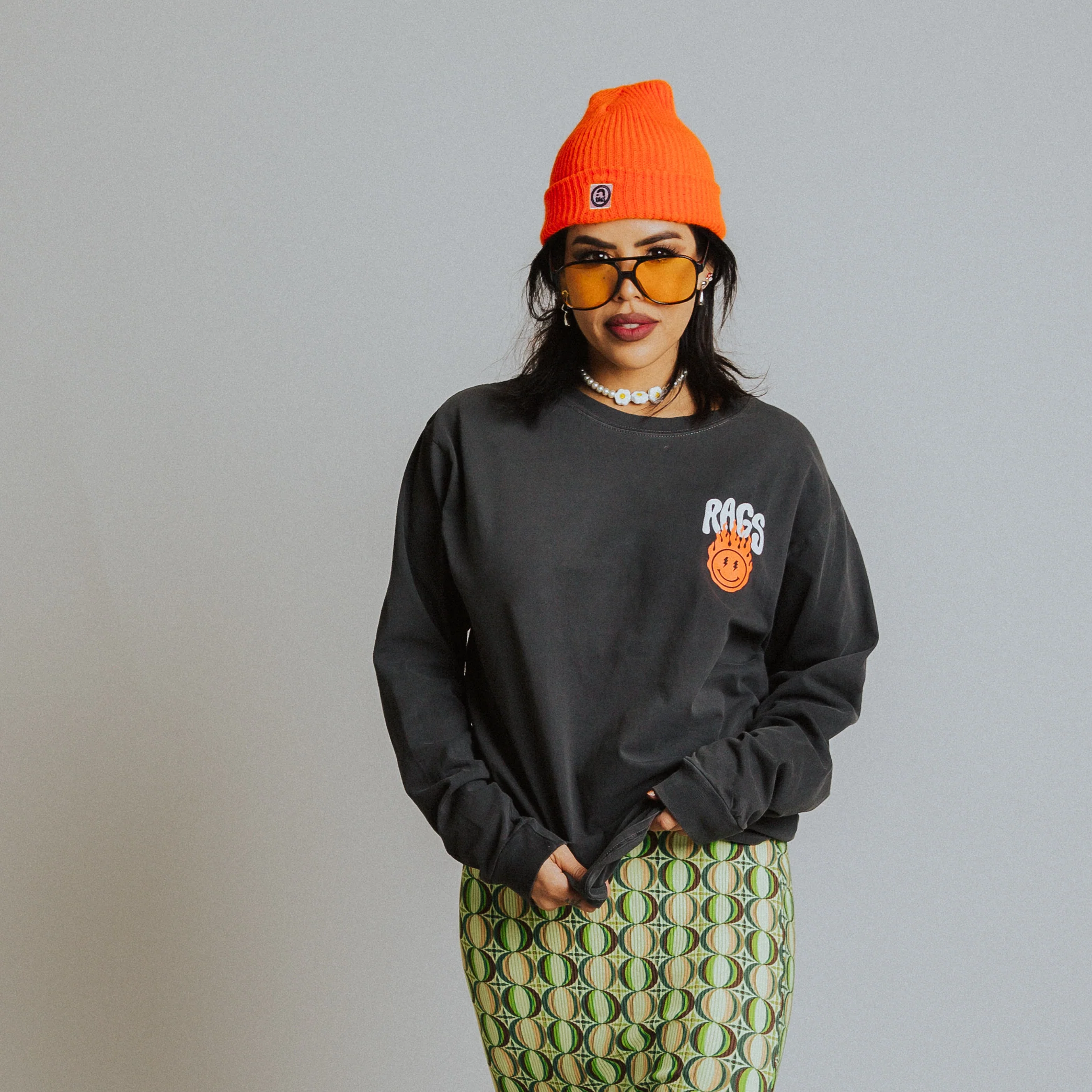 Basic Beanie - 'Neon Orange' - Image 4
