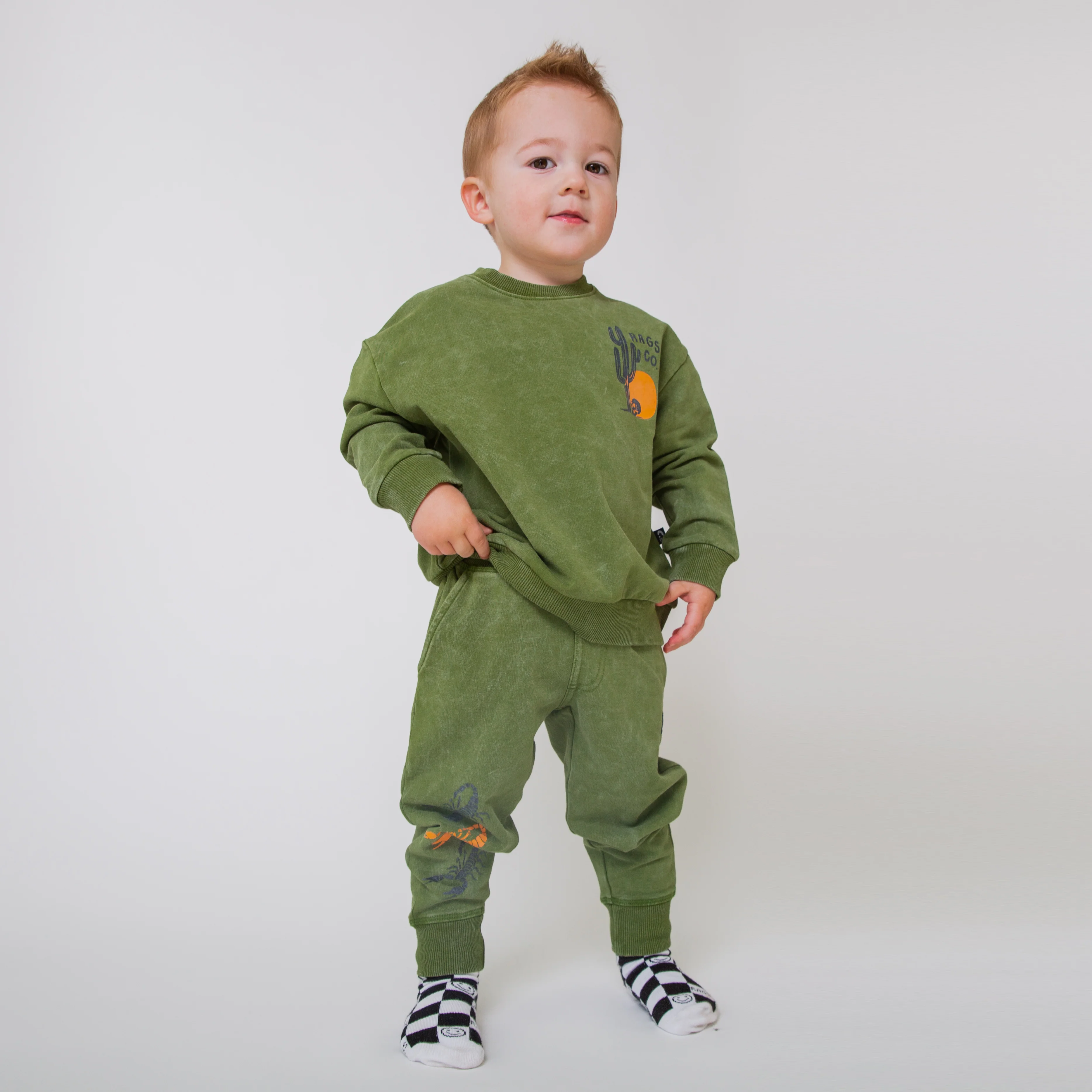 Relaxed Fit Joggers - 'Desert' - Washed Cedar - Image 7