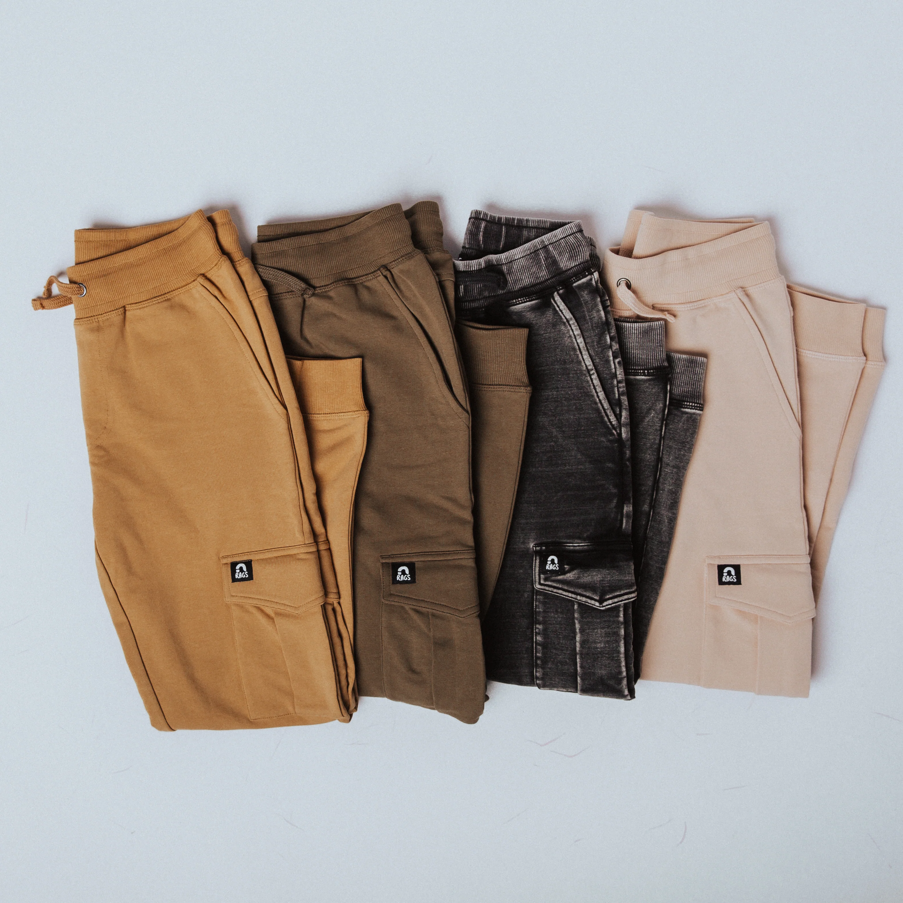 Relaxed Fit Cargo Joggers - Olive Green - Image 3