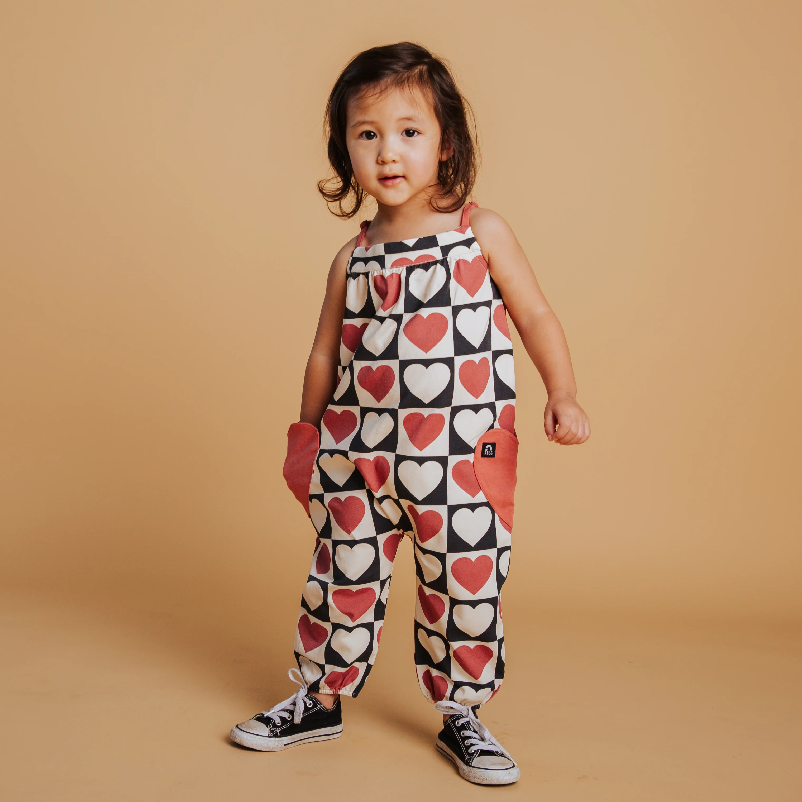 Strappy Jumper - Heart Check Print - Image 10