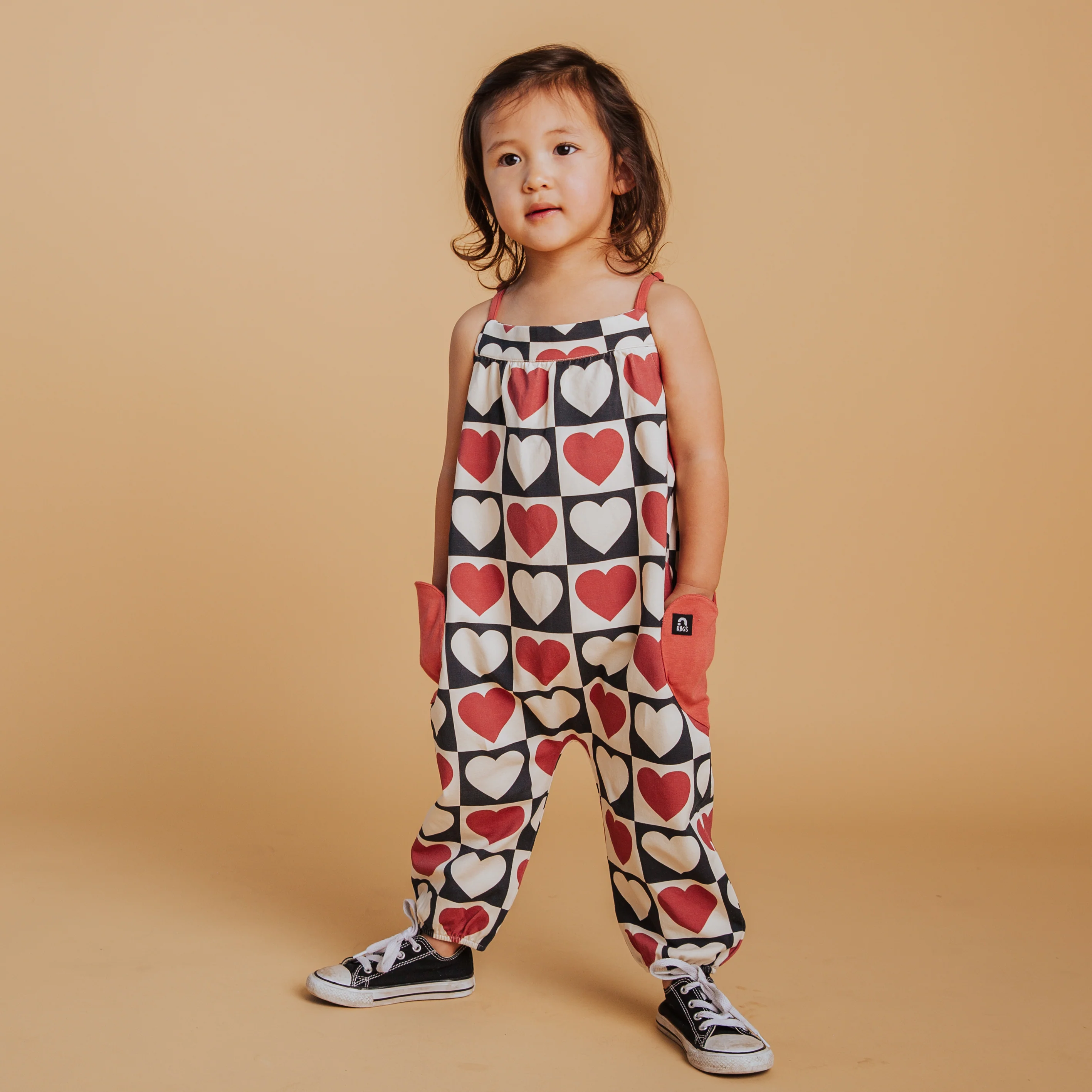 Strappy Jumper - Heart Check Print - Image 2