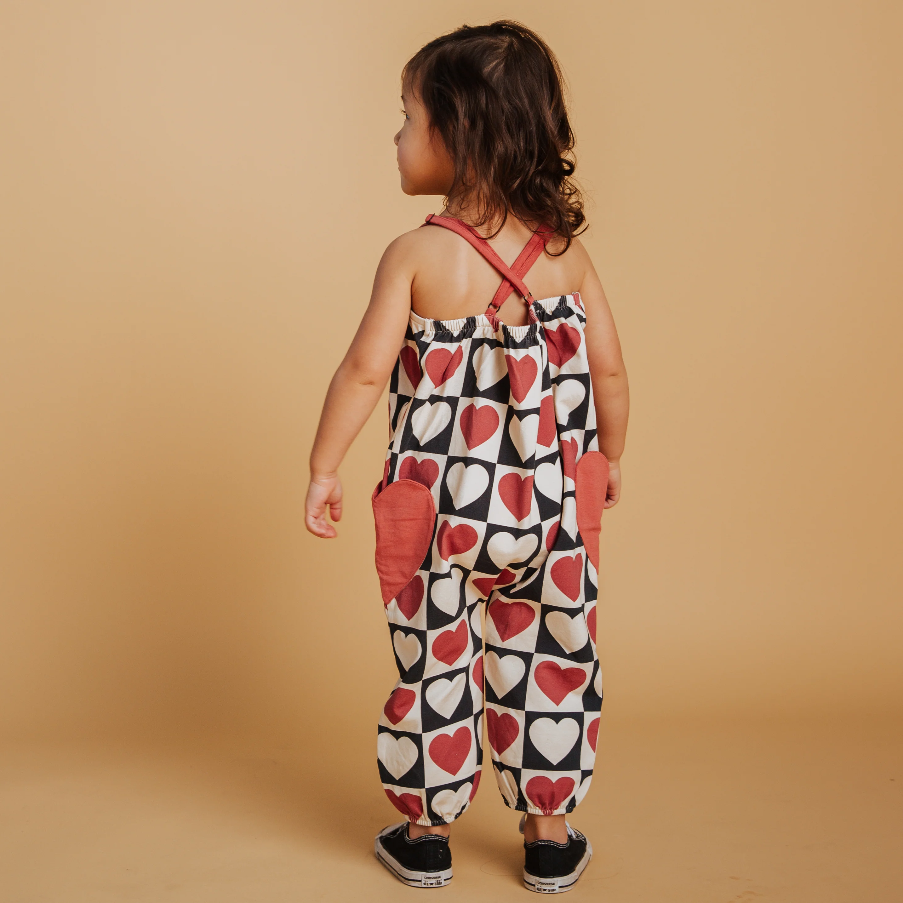 Strappy Jumper - Heart Check Print - Image 3