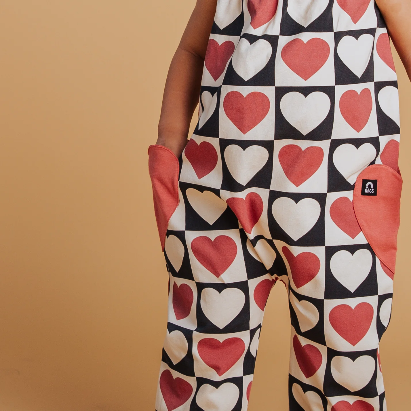 Strappy Jumper - Heart Check Print - Image 4