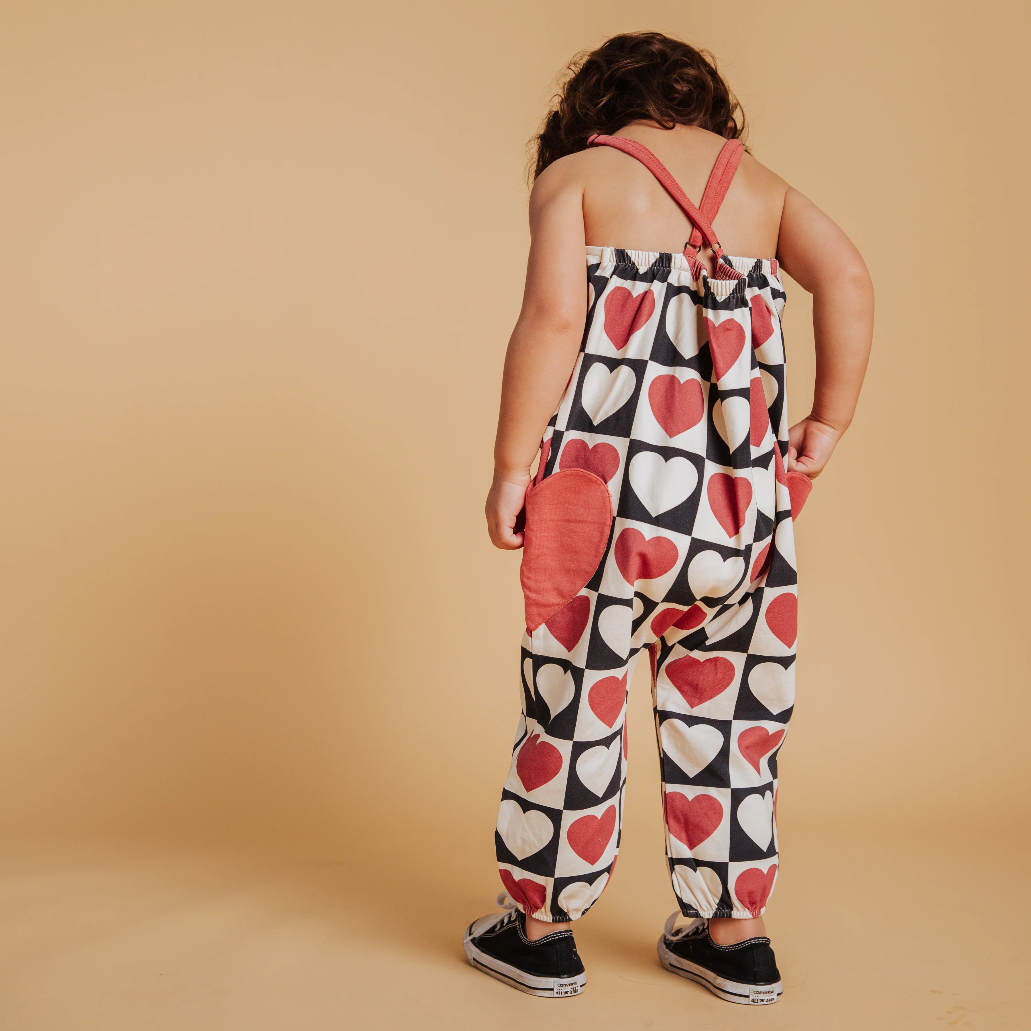 Strappy Jumper - Heart Check Print - Image 5