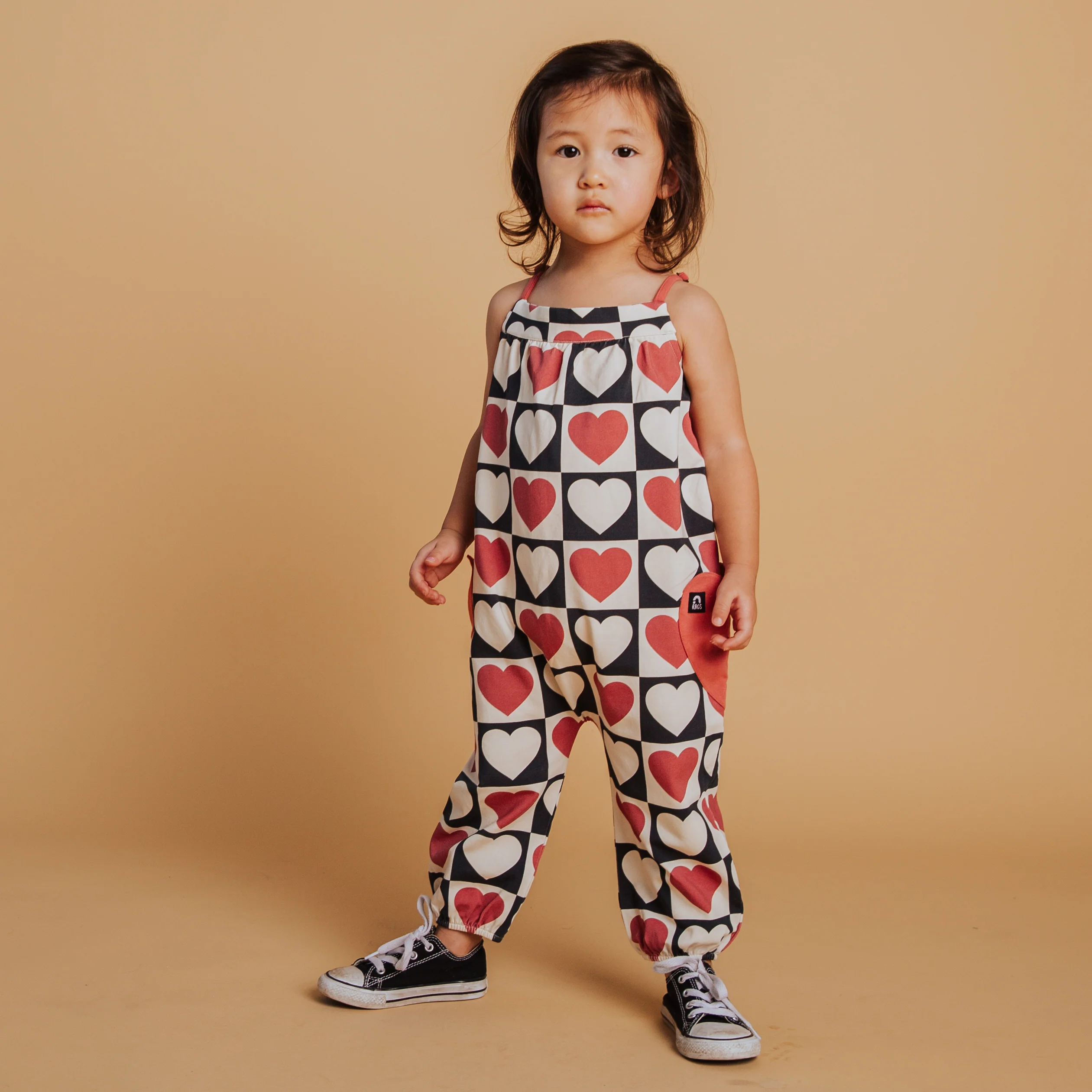 Strappy Jumper - Heart Check Print - Image 6