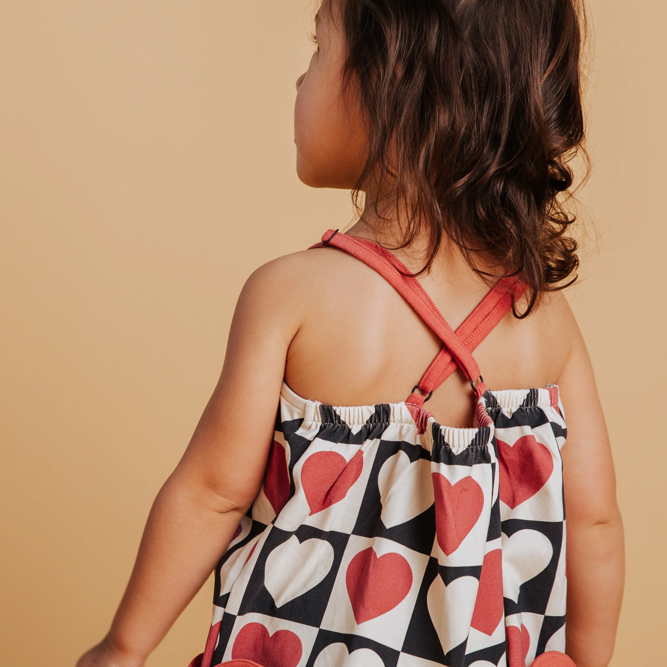 Strappy Jumper - Heart Check Print - Image 7