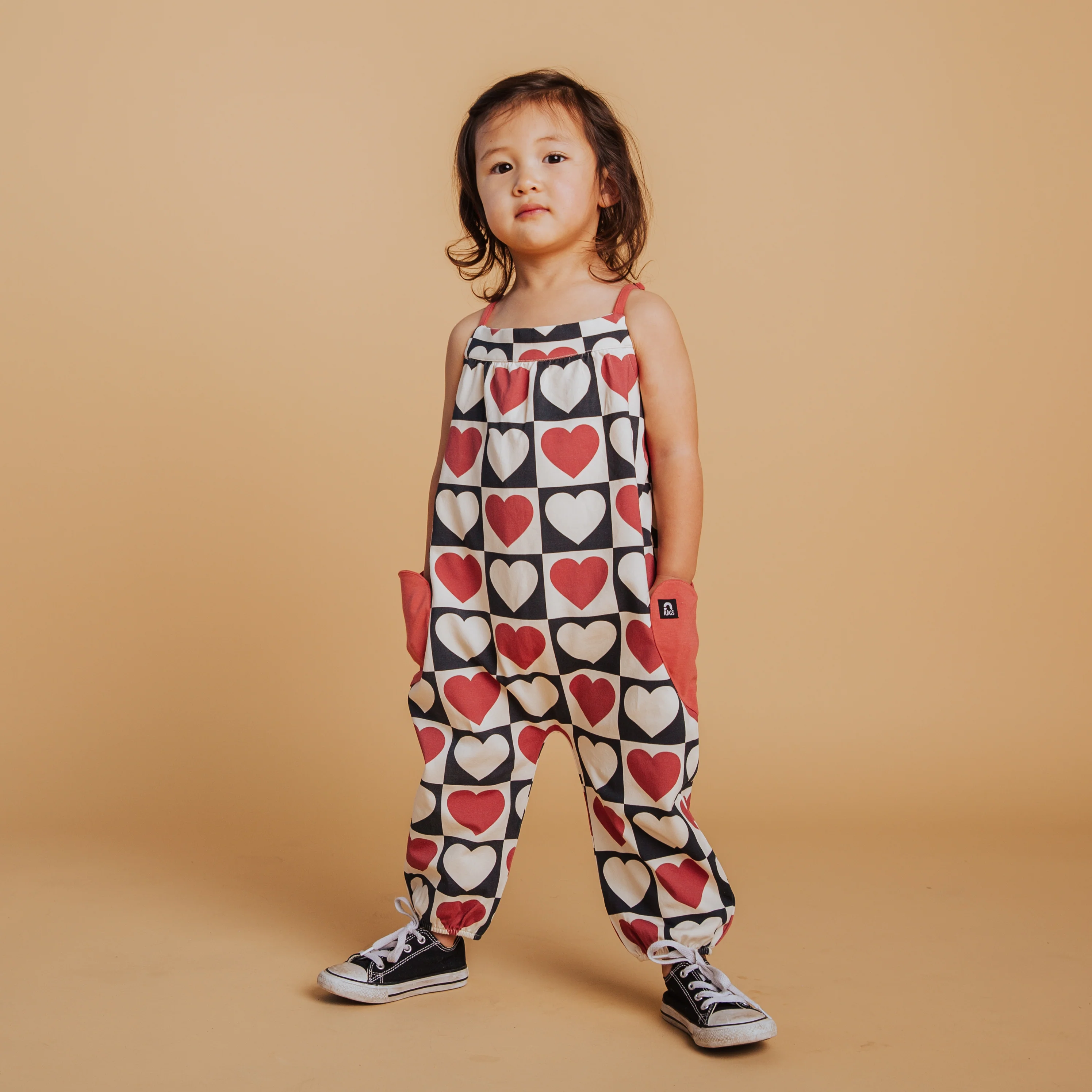 Strappy Jumper - Heart Check Print - Image 8
