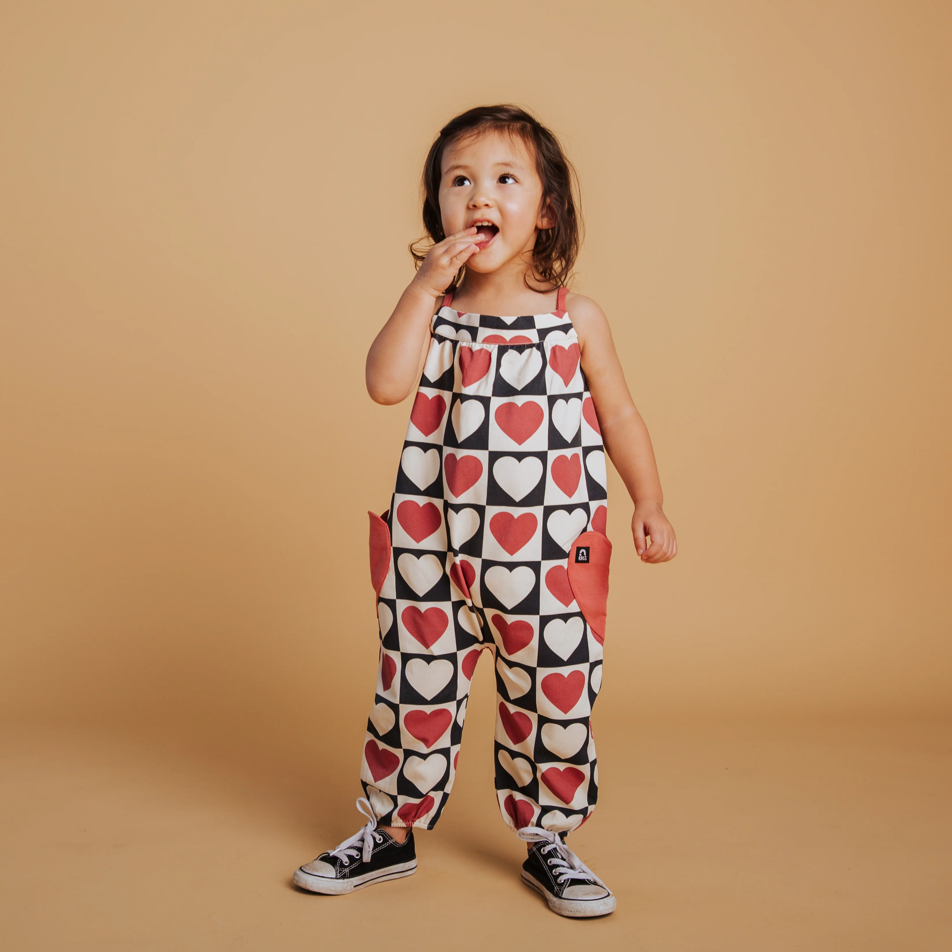 Strappy Jumper - Heart Check Print - Image 9