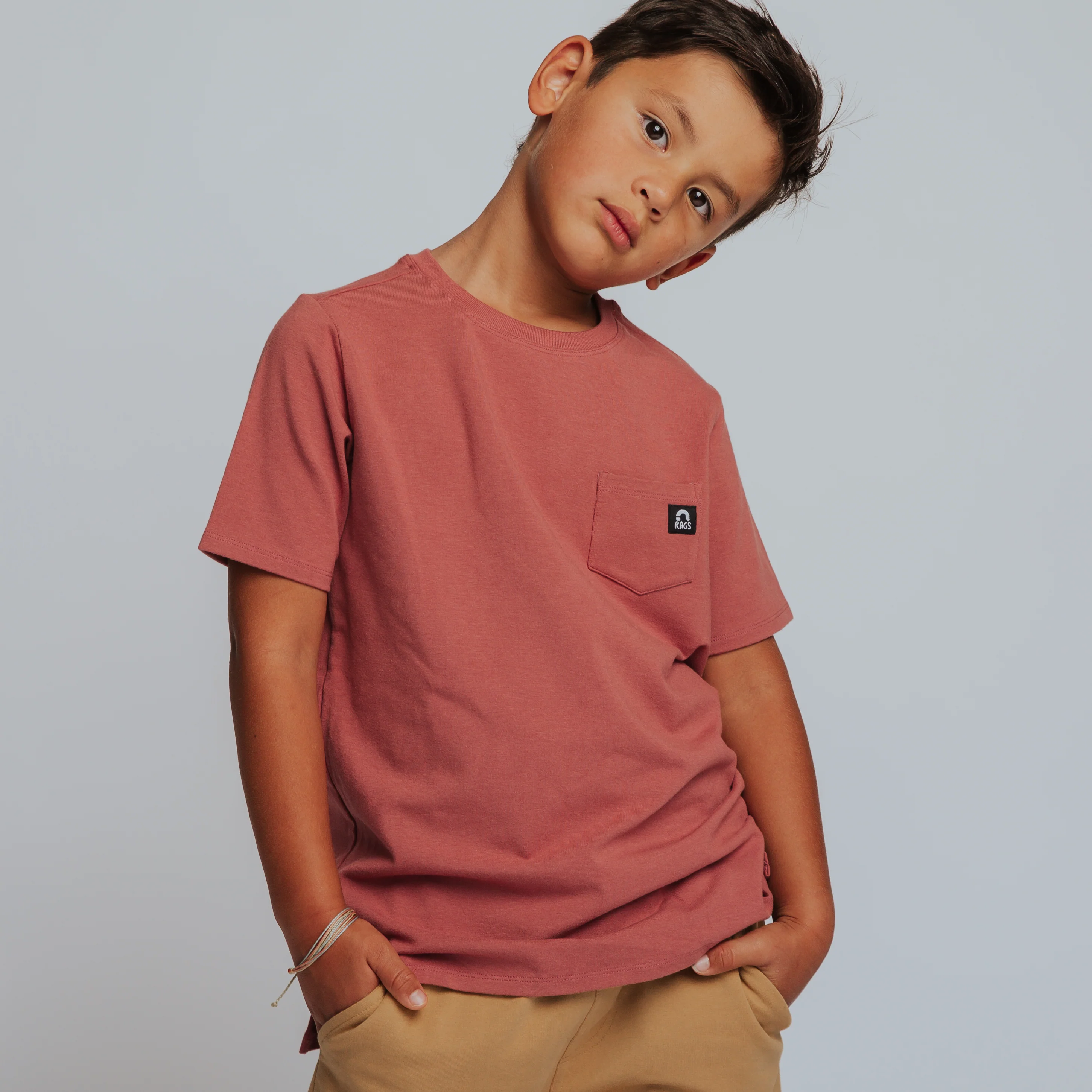 Essentials Short Sleeve Tee - Faded Rose - Image 3