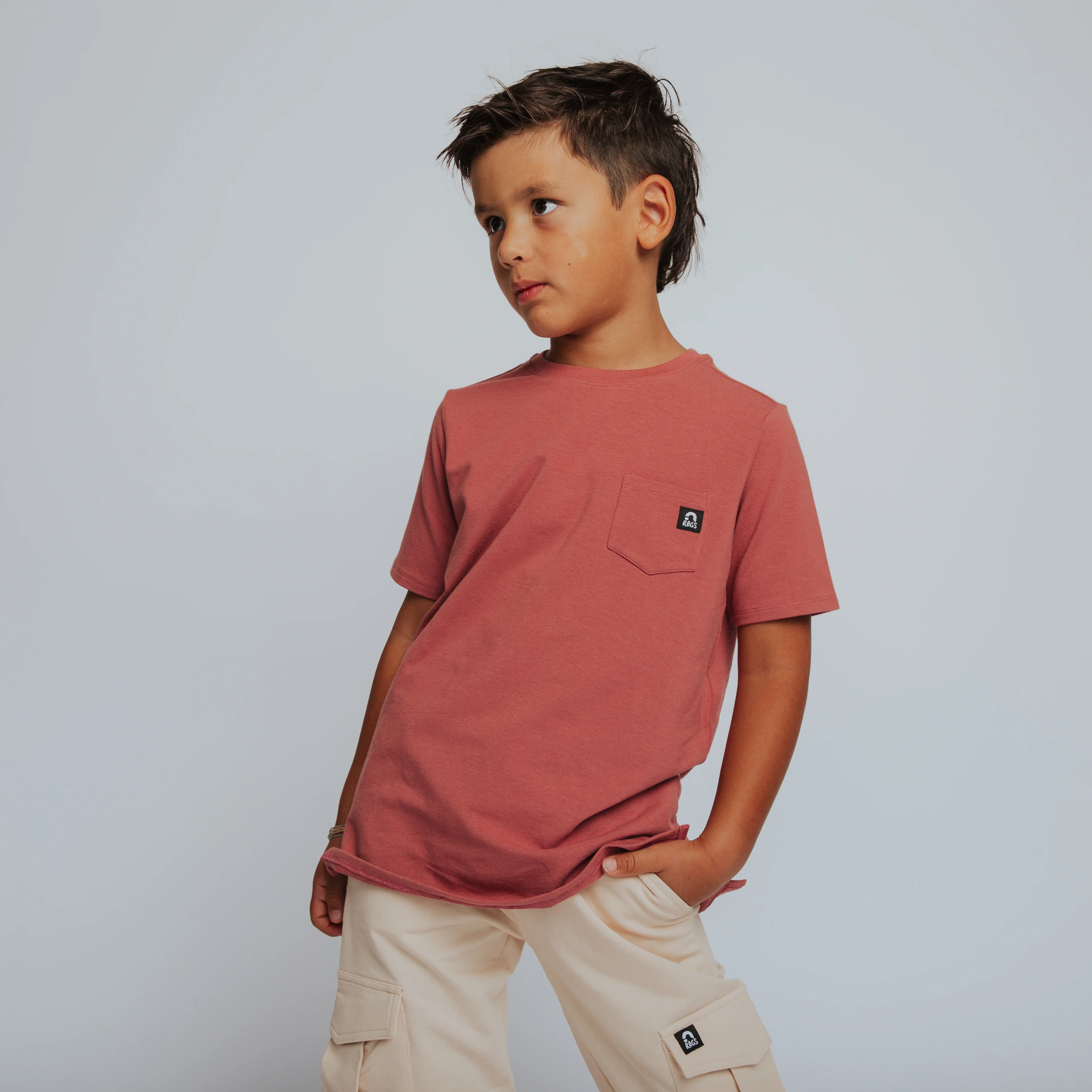 Essentials Short Sleeve Tee - Faded Rose - Image 5
