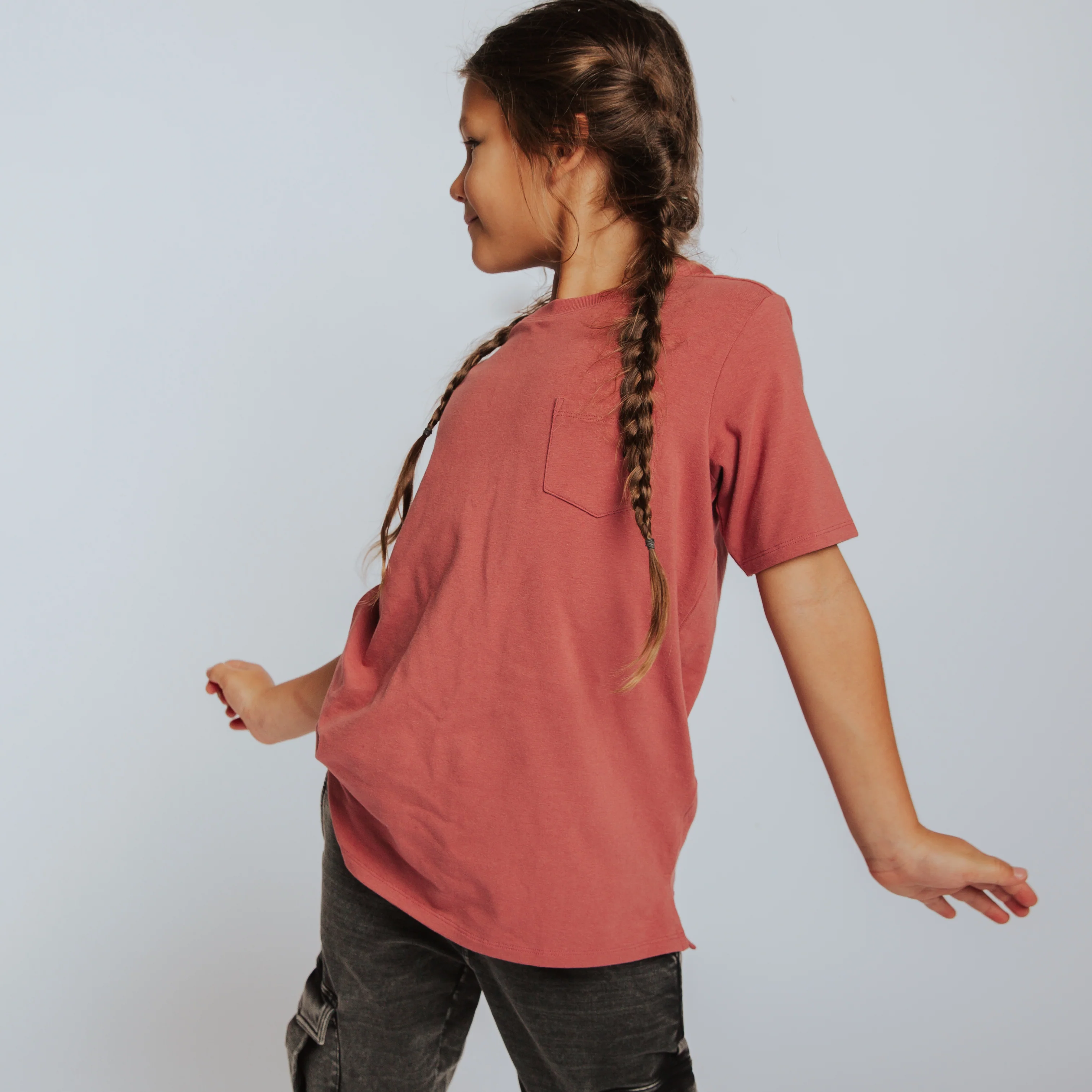 Essentials Short Sleeve Tee - Faded Rose - Image 8