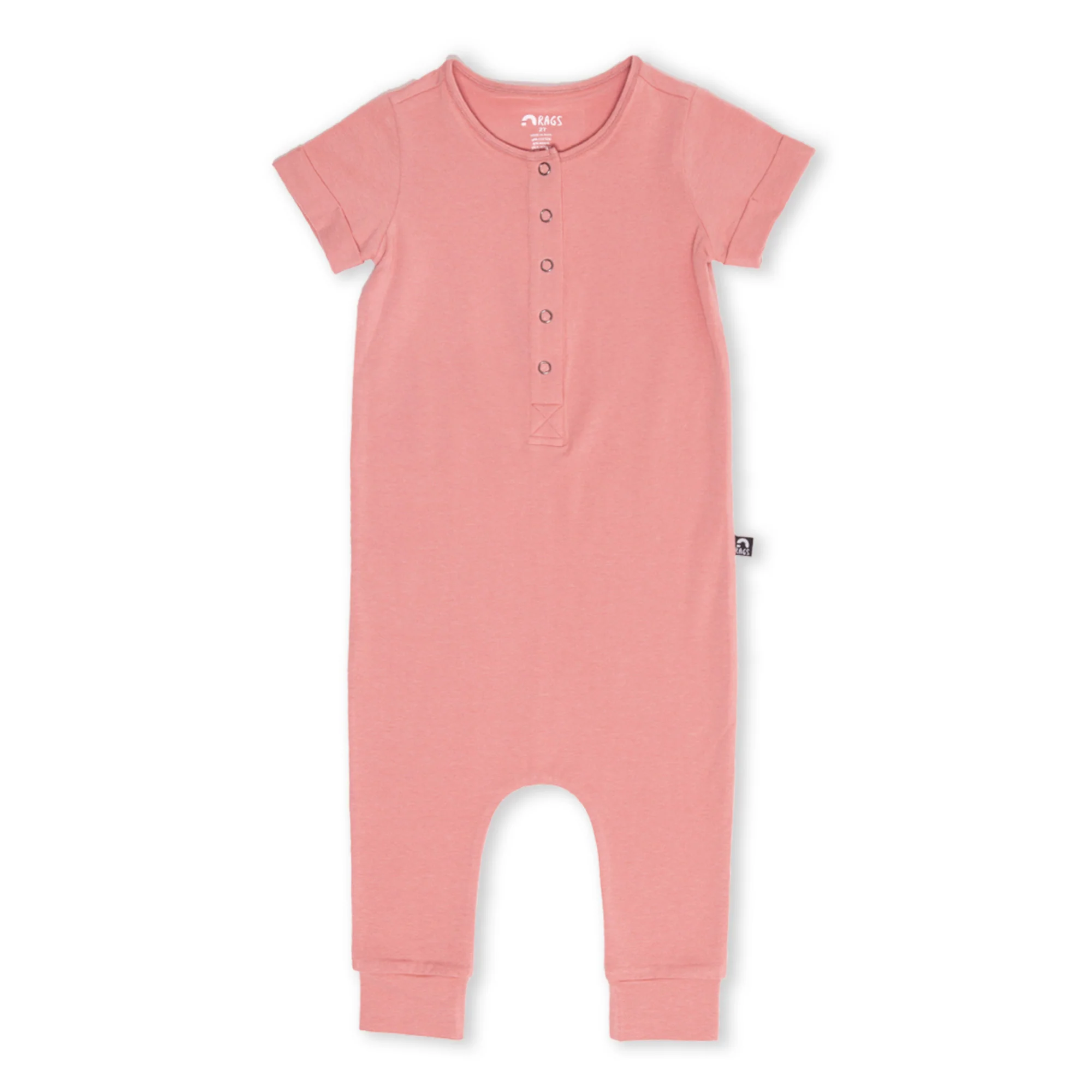 Essentials Rag Romper - 'Dusty Rose' - Image 3