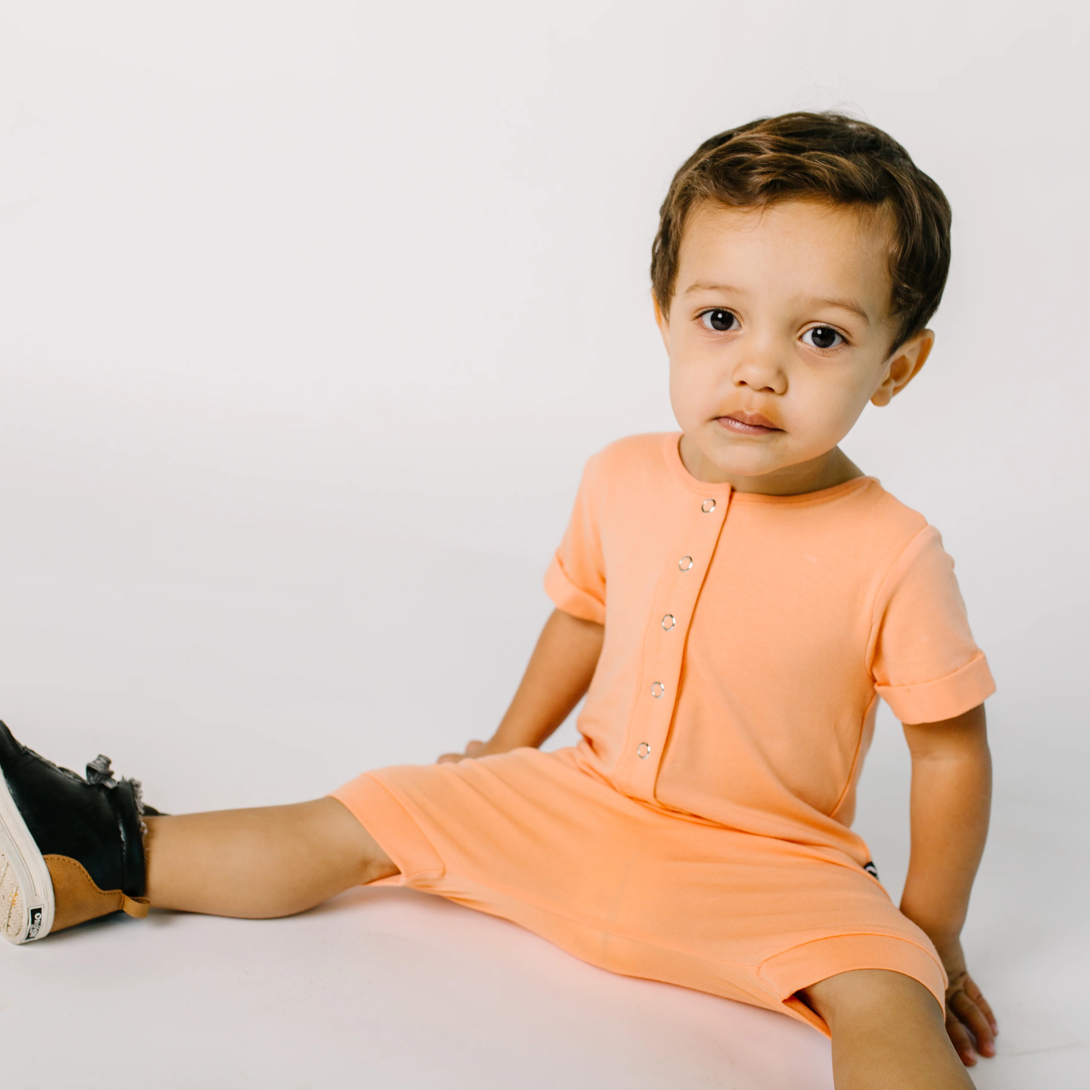 Essentials Rag Romper - 'Light Coral' - Image 4