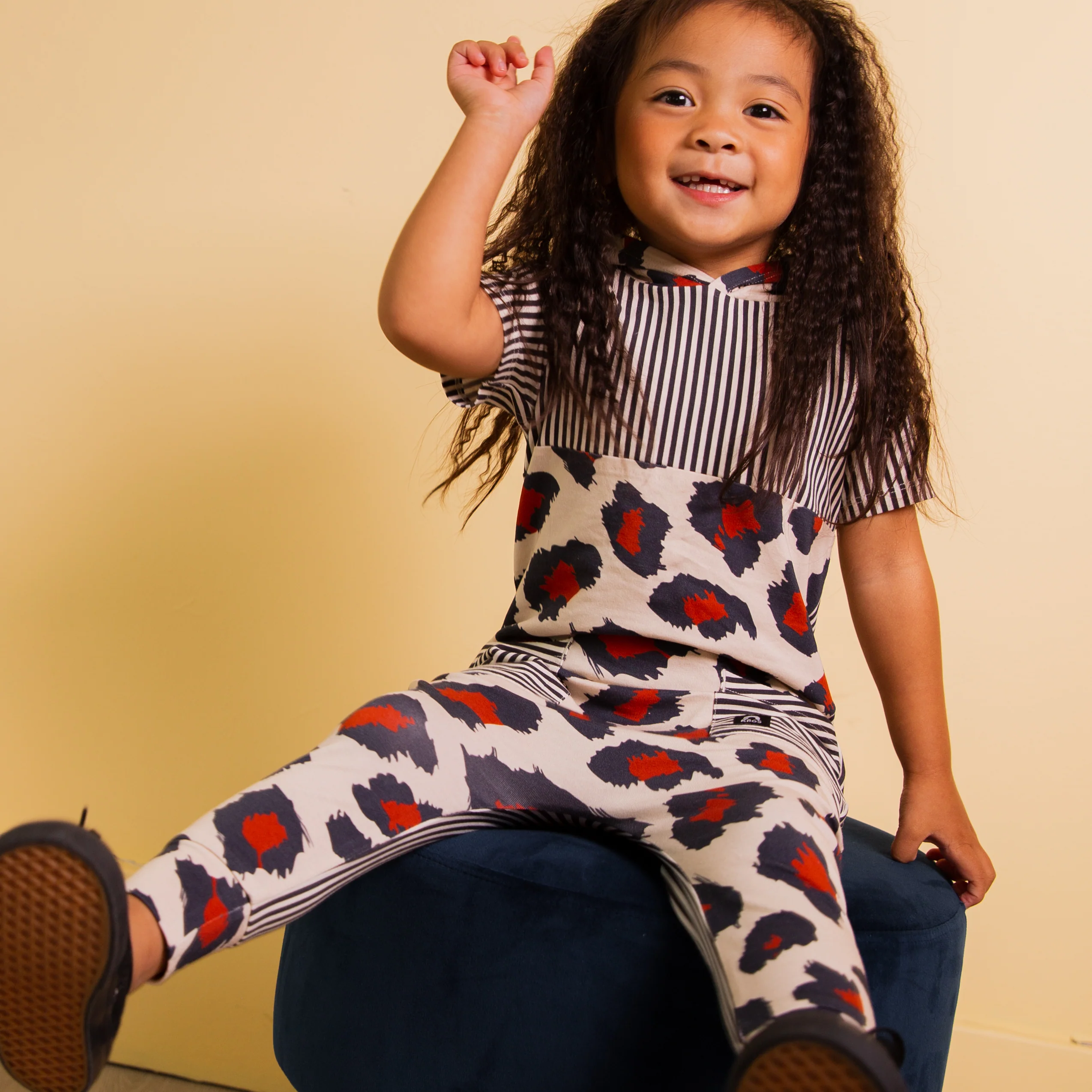 Rag Romper - 'Big Leopard' - Natural - Image 4