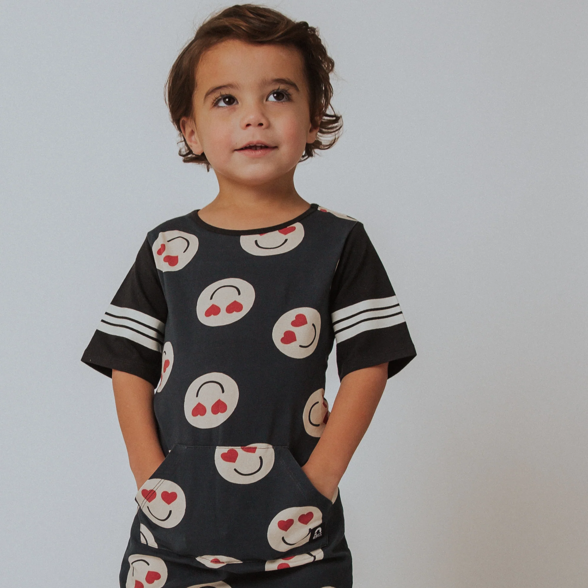 Rag Romper - Washed Heart Eyes - Image 2