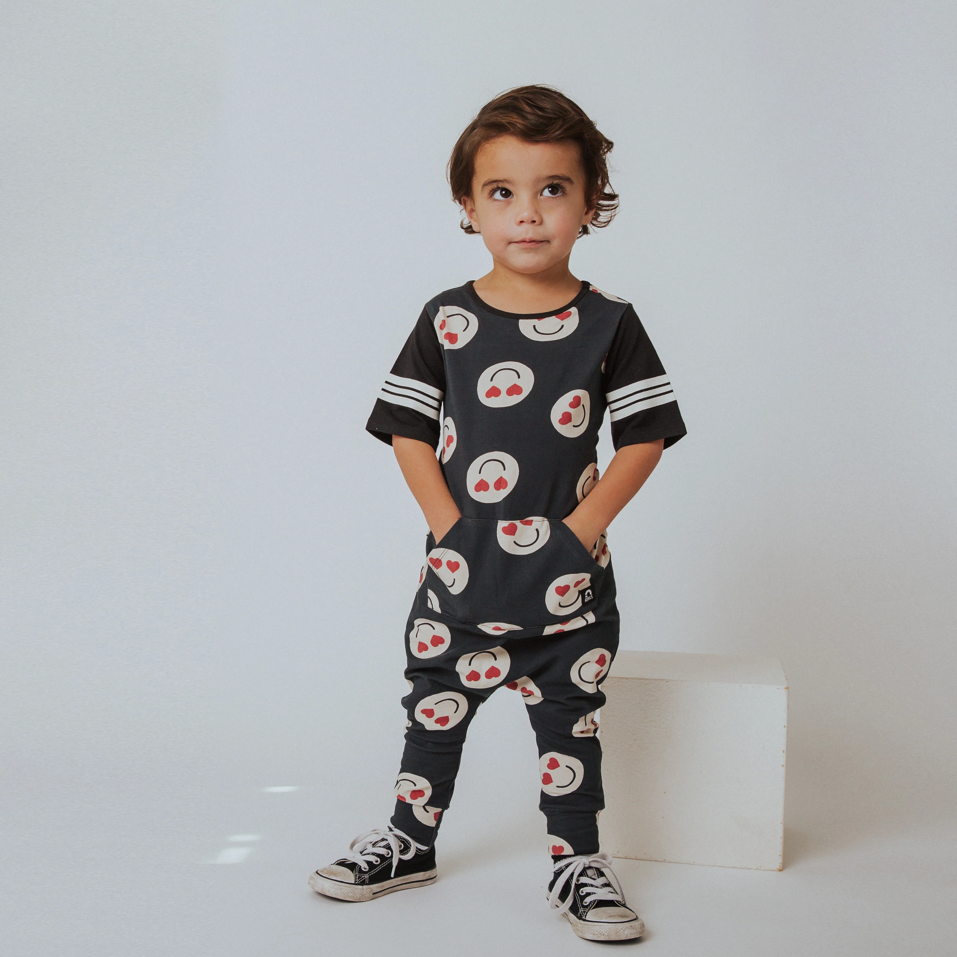 Rag Romper - Washed Heart Eyes - Image 3