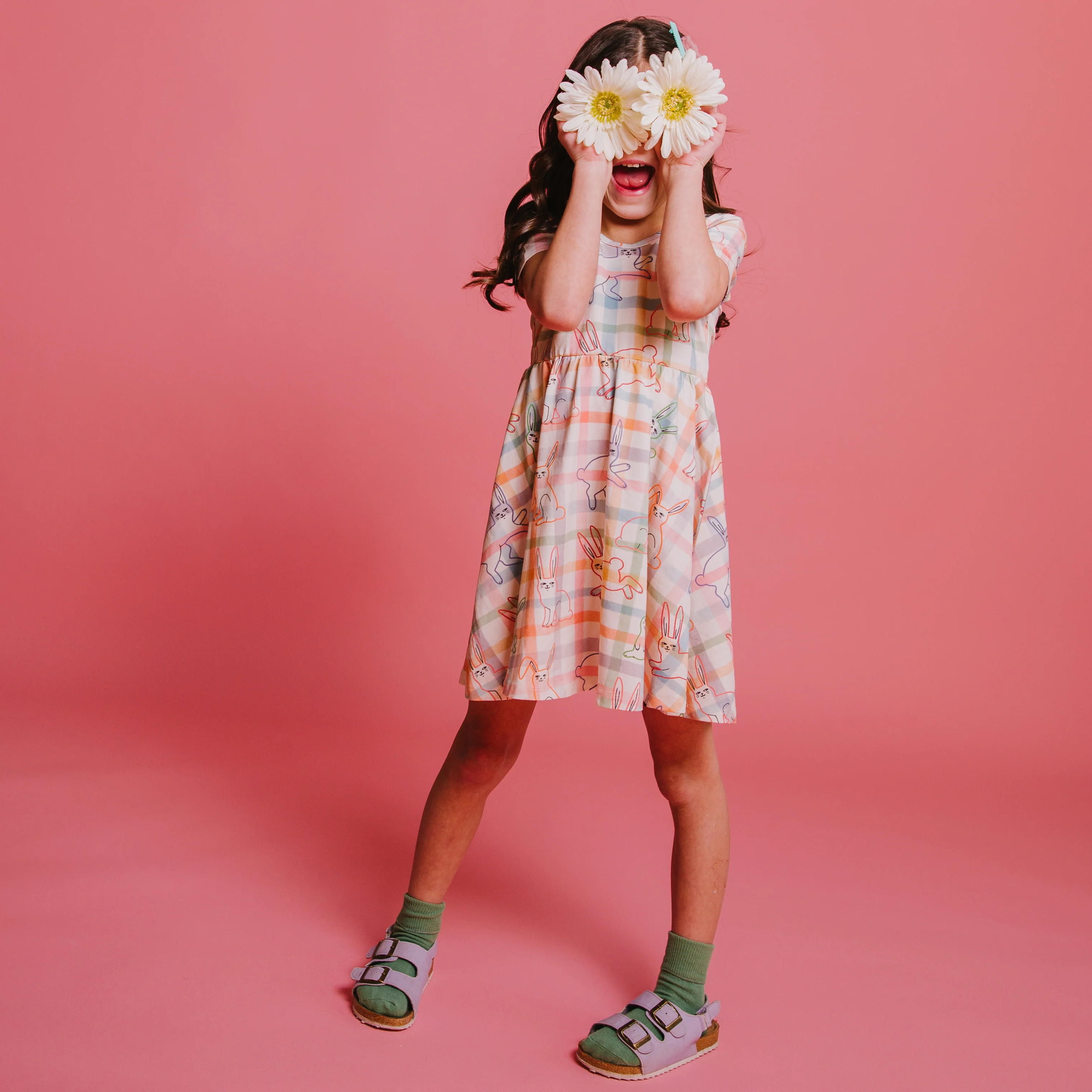 Short Sleeve Dress - 'Bunny Hop' - RAGS Easter Collection - Image 3