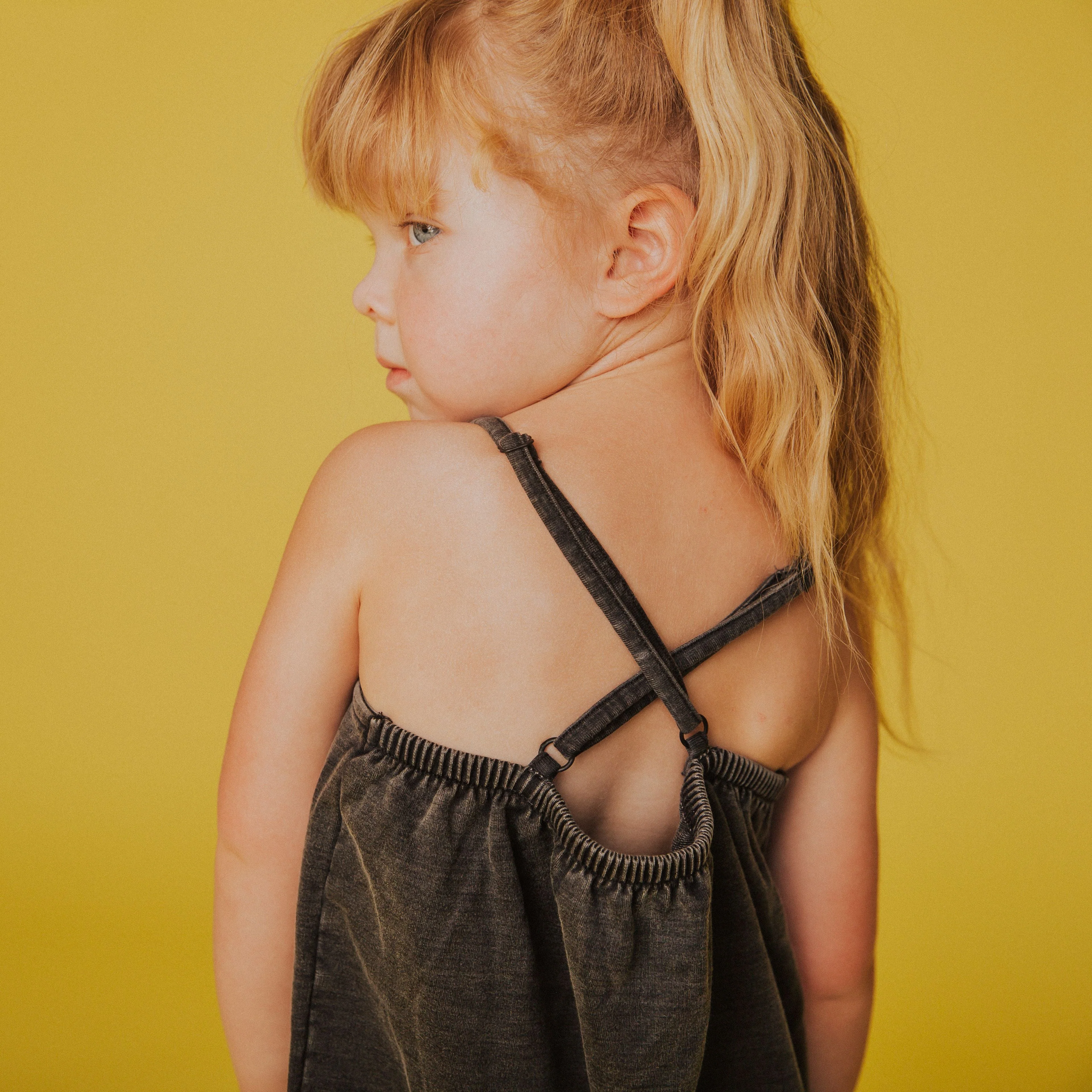 Strappy Jumper - 'Washed Black Denim' - Image 2