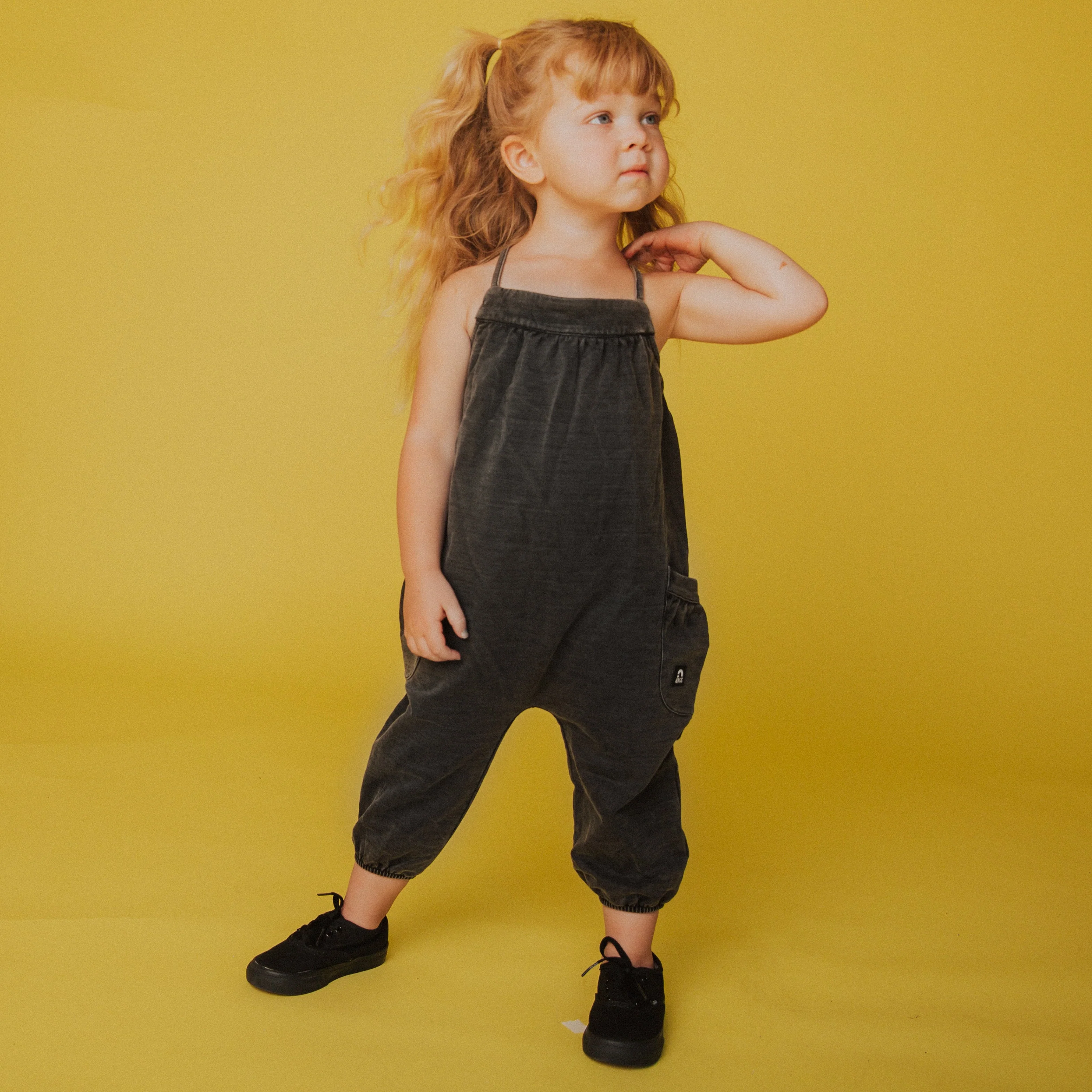 Strappy Jumper - 'Washed Black Denim' - Image 3