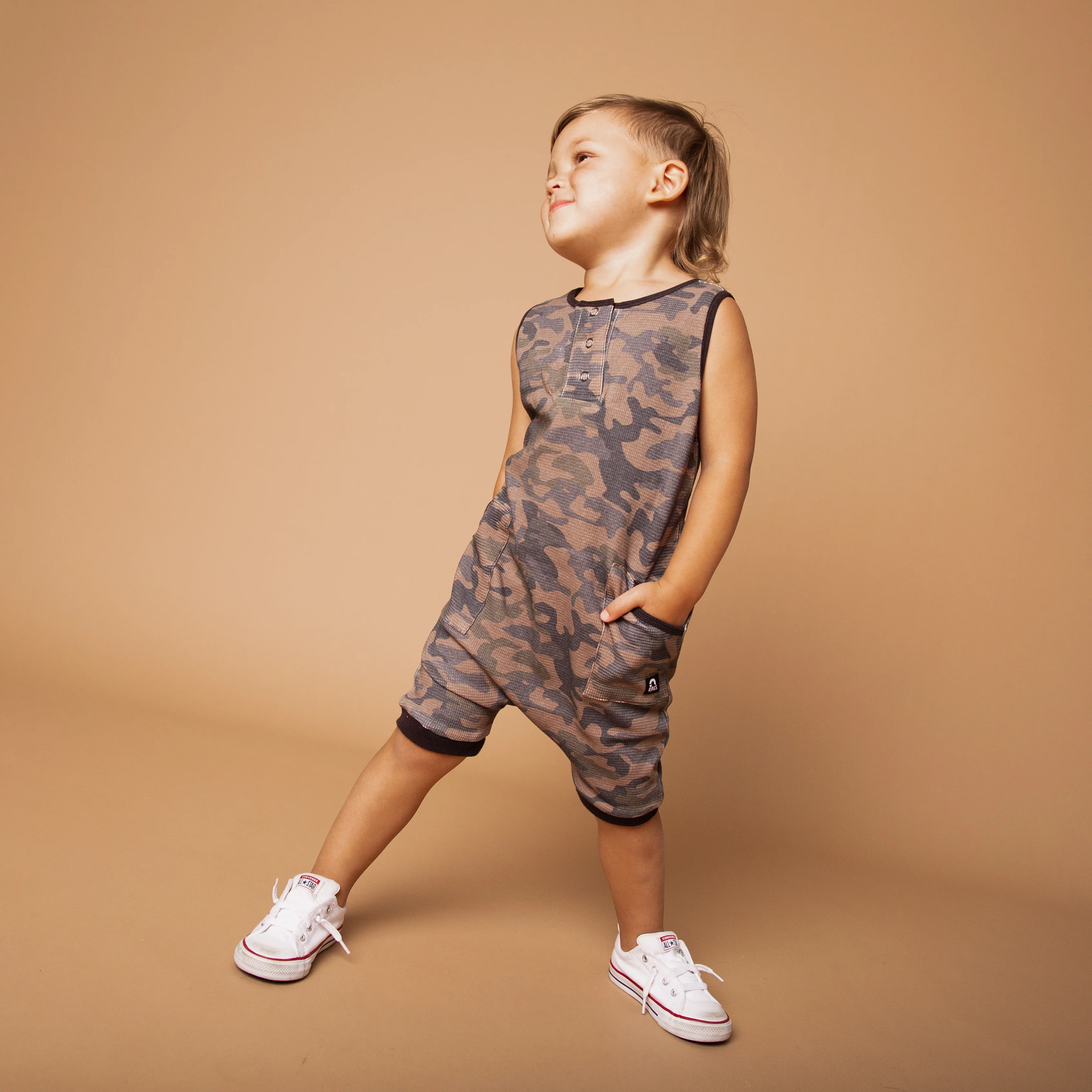 Rag Romper - Camo Waffle - Image 4