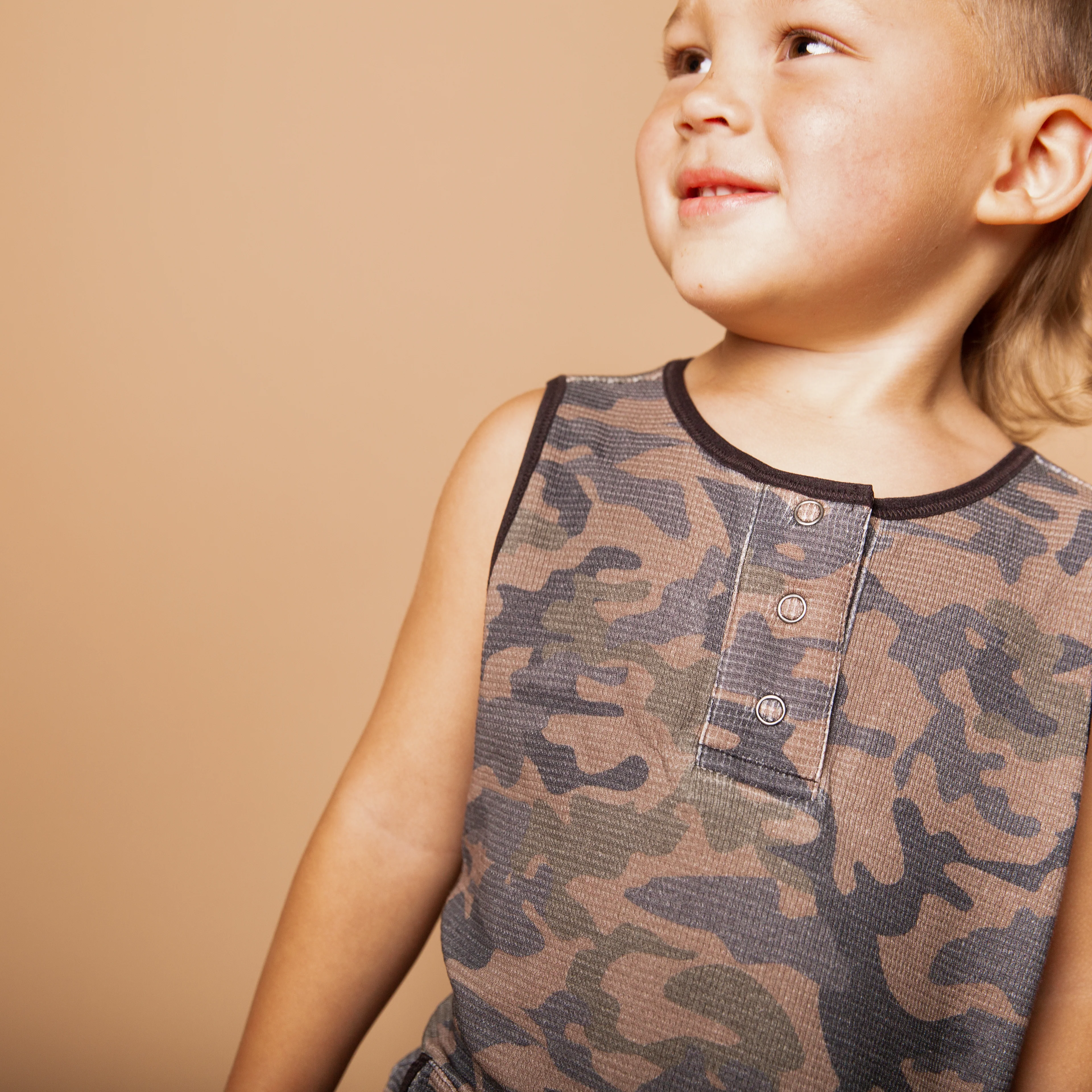 Rag Romper - Camo Waffle - Image 5